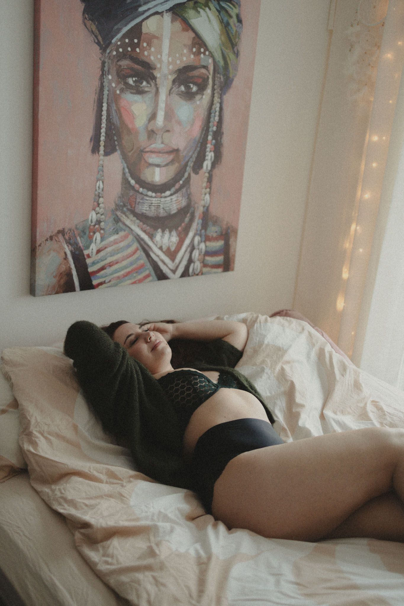 Boudoirkuvaus, Valokuvaaja Maija Kemell, Jyväskylä, boudoirkuvaus kotona