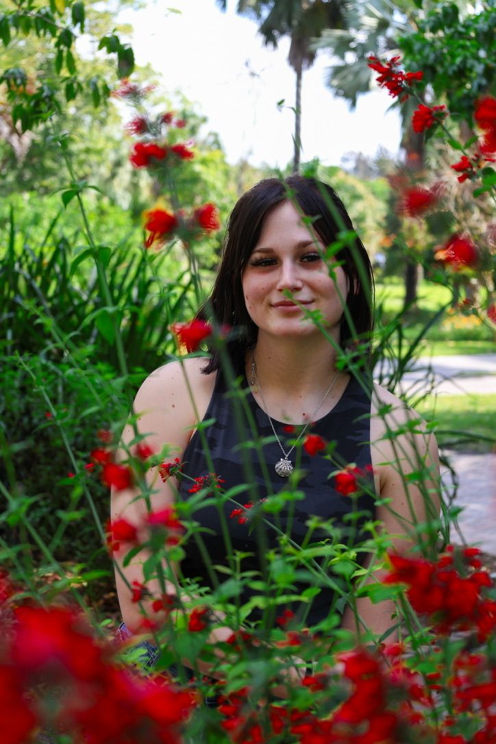 Girl in flowers