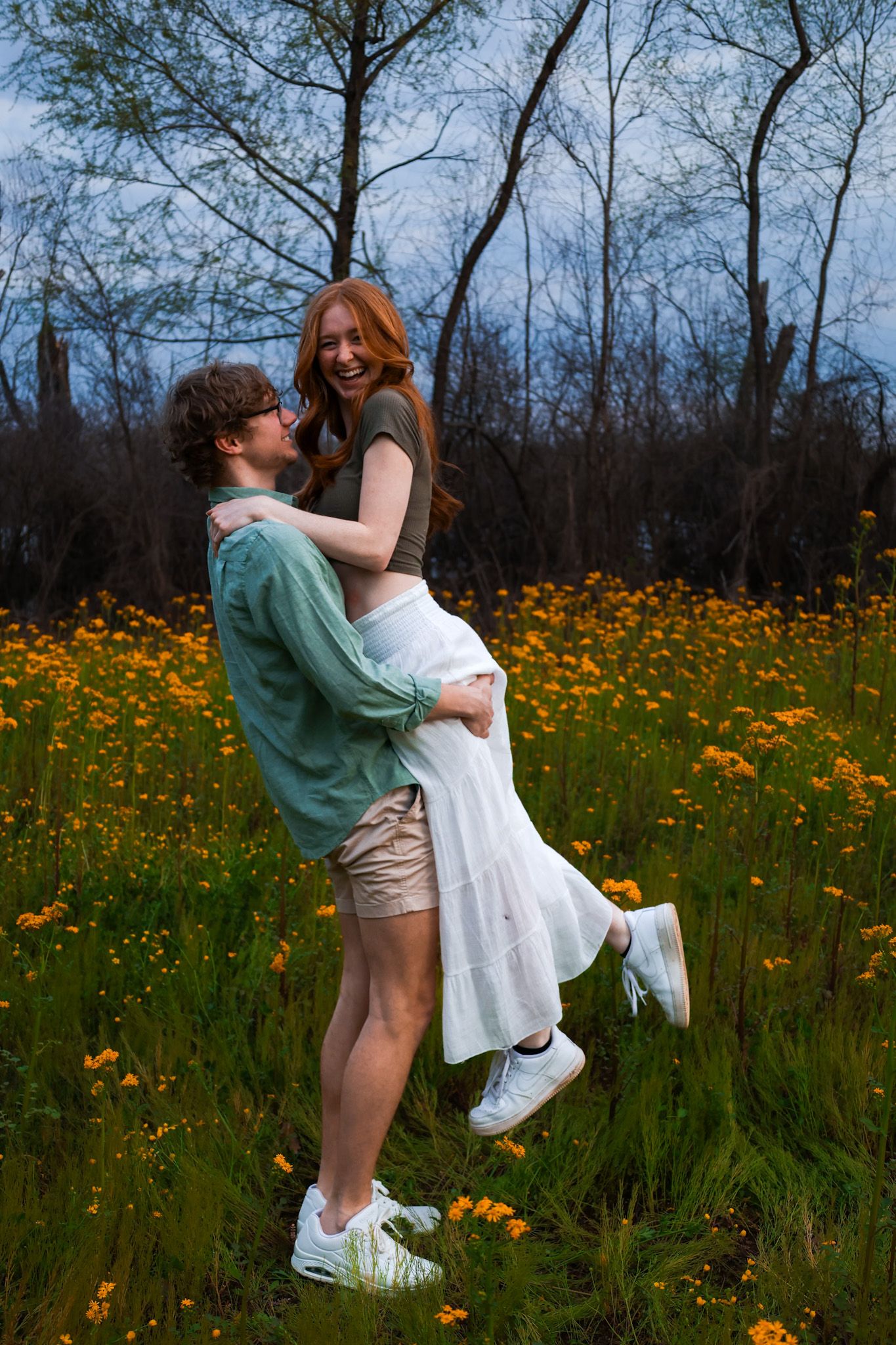 Couple in the air