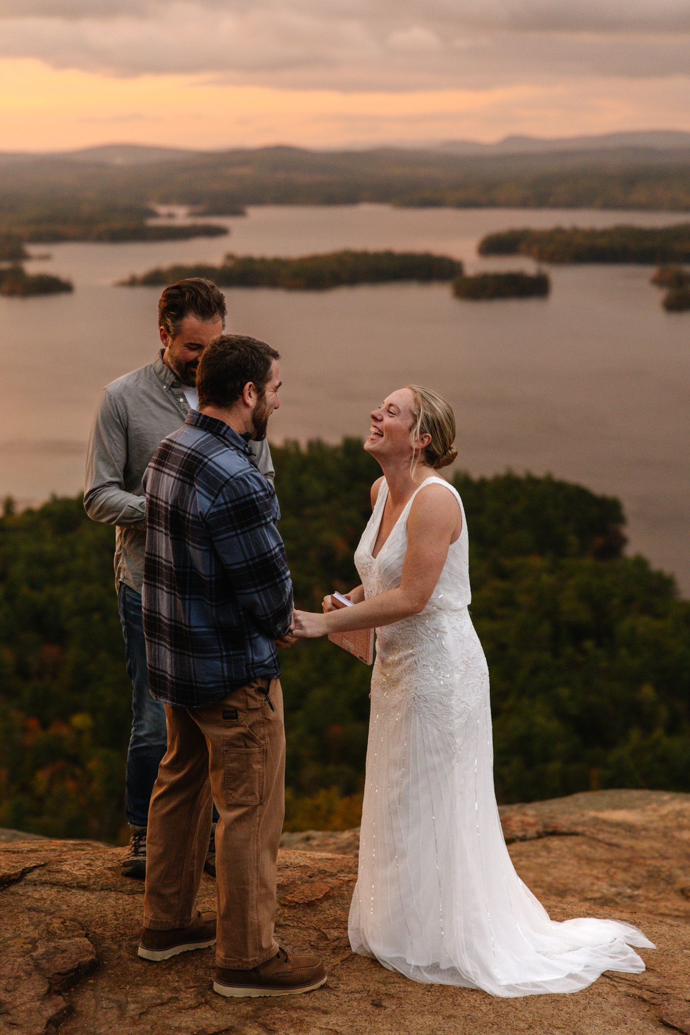 Mountaintop elopement photography