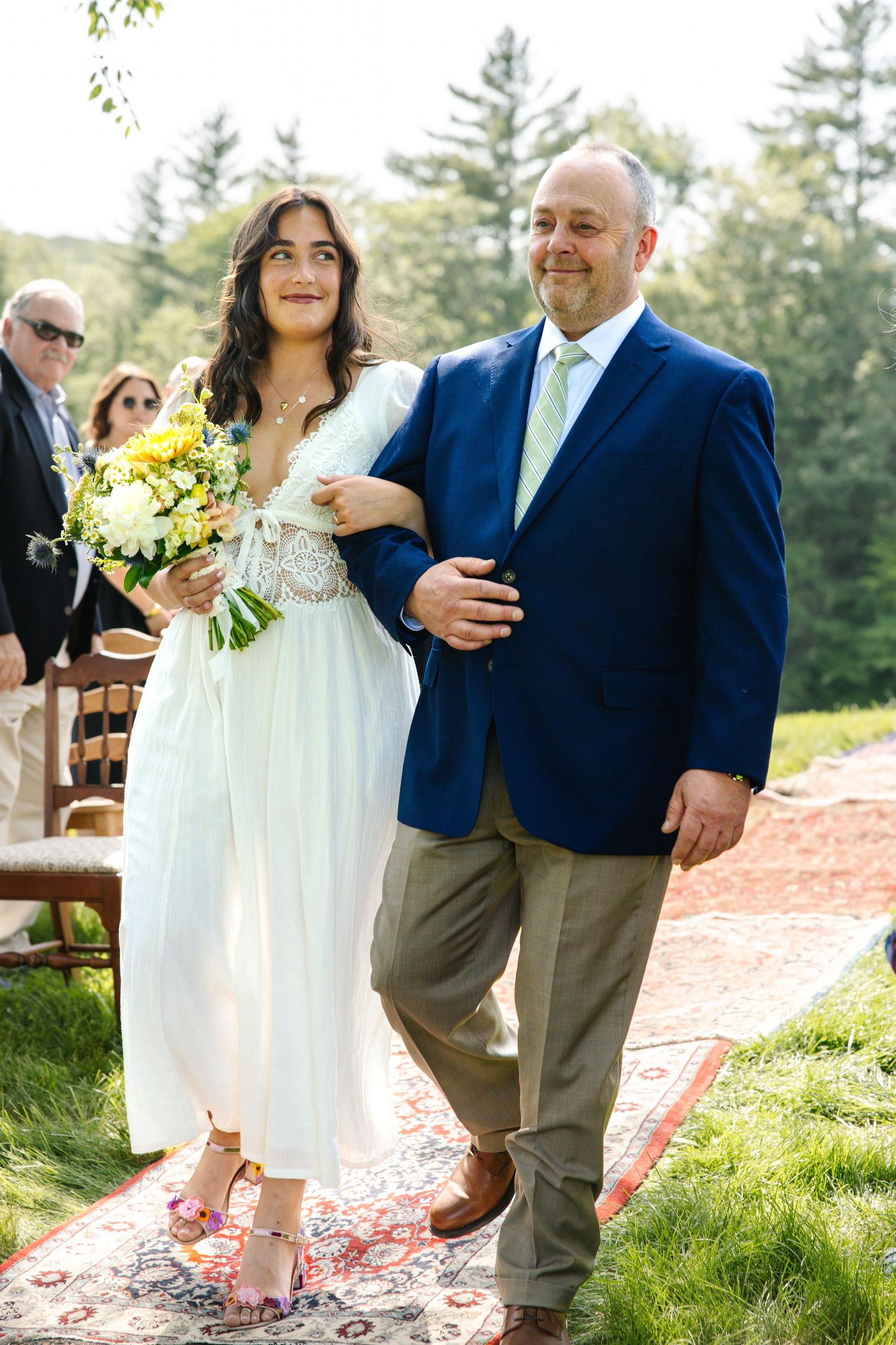 Editorial back yard wedding photography