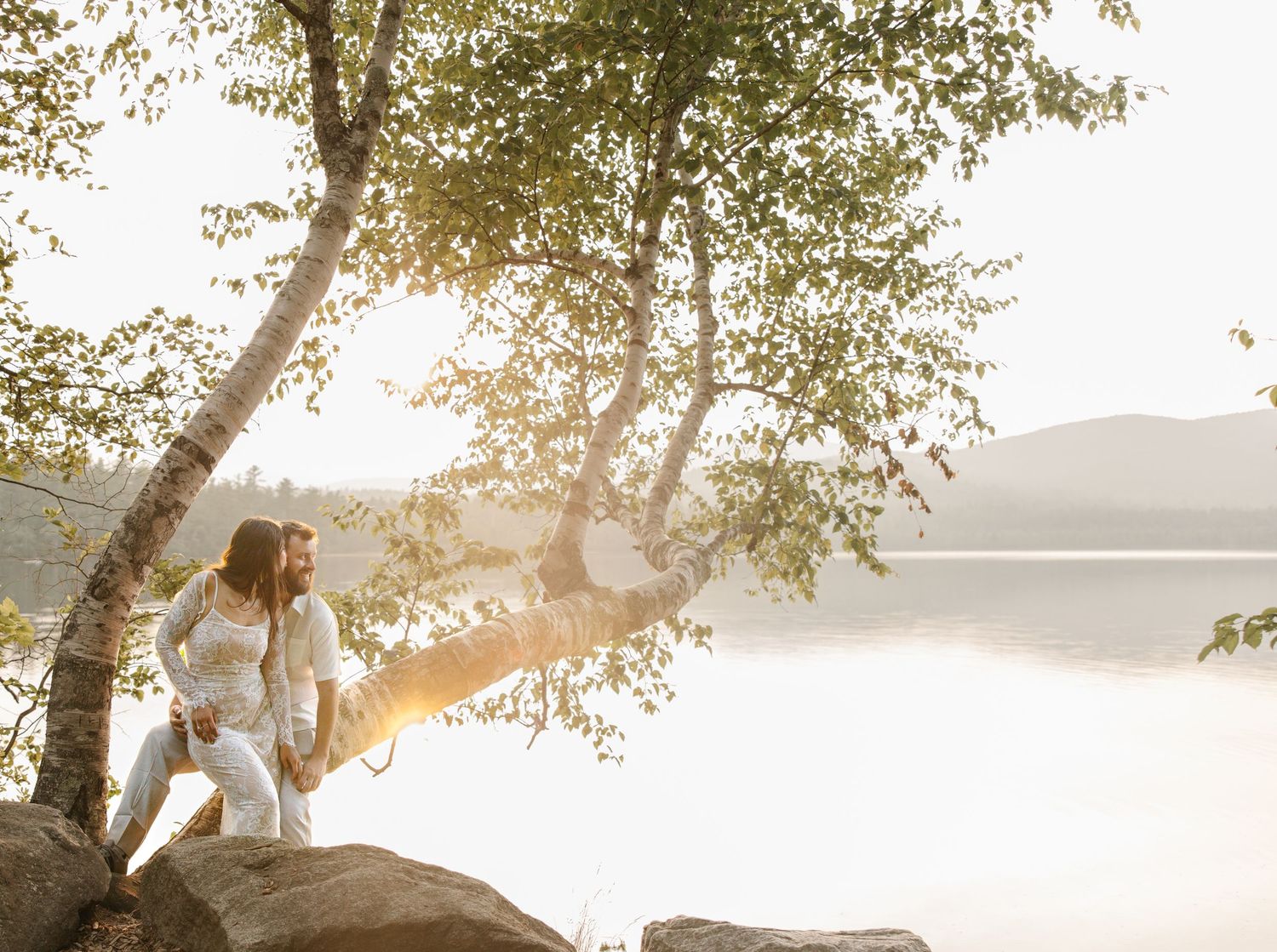 Engagement Photos in the lakes of New Hampshire