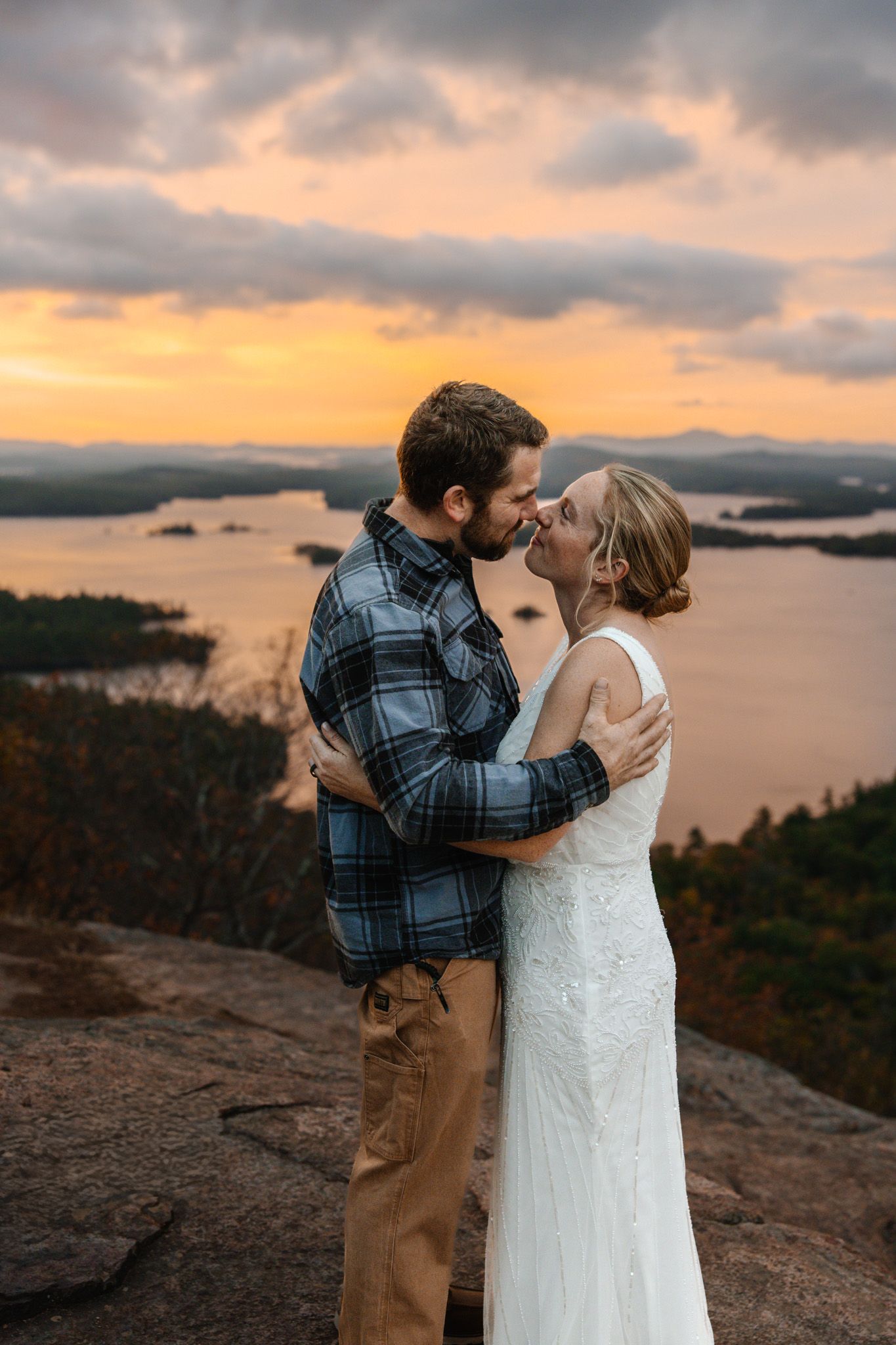 Mountaintop elopement photography