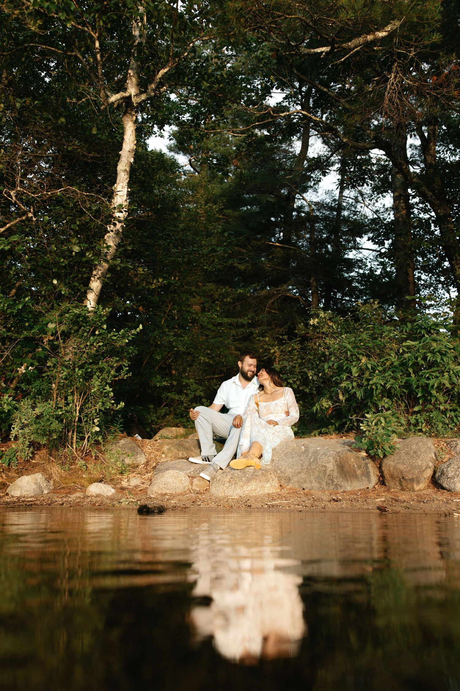 Engagement Photos in the lakes of New Hampshire