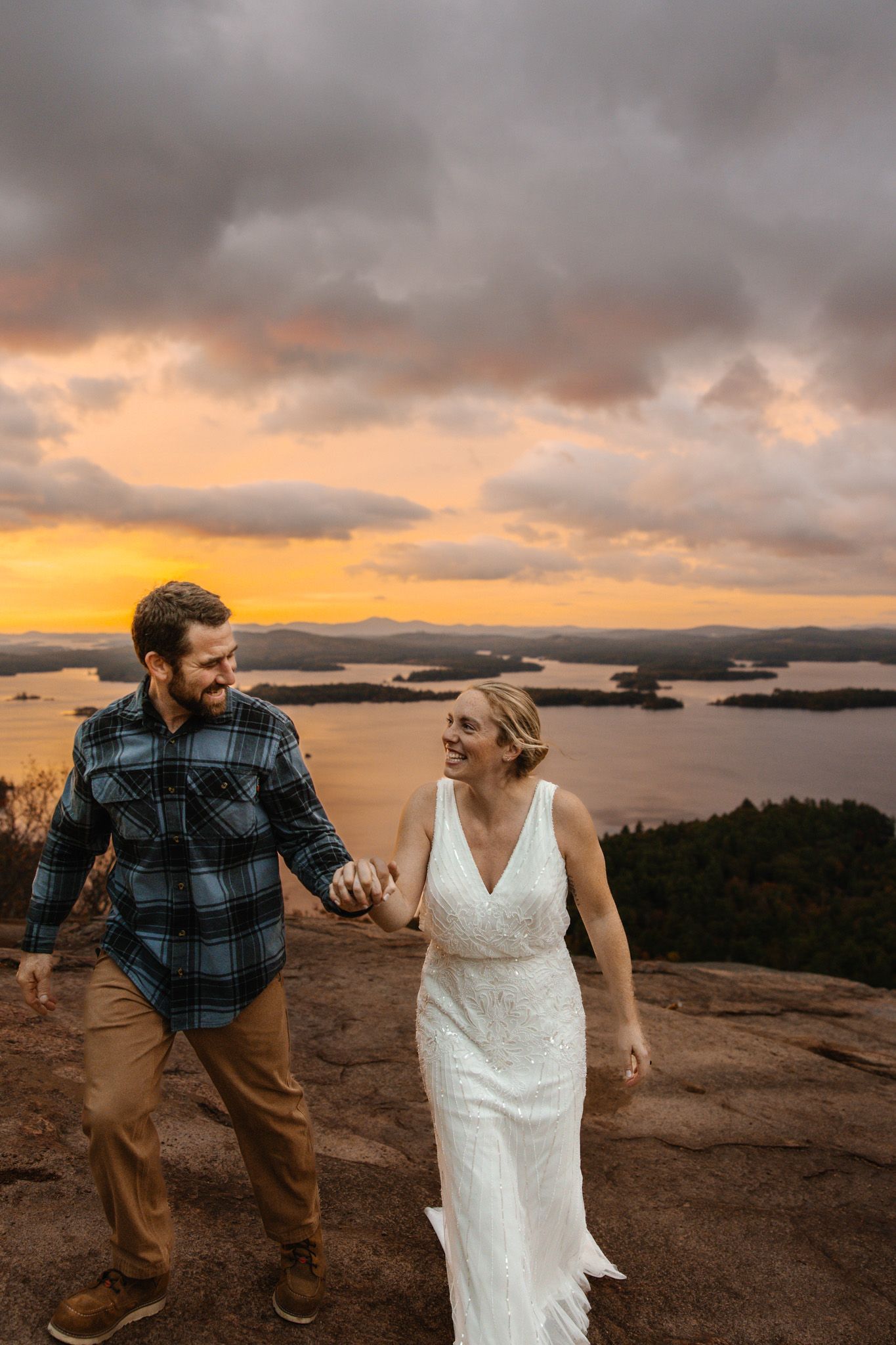 Mountaintop elopement photography