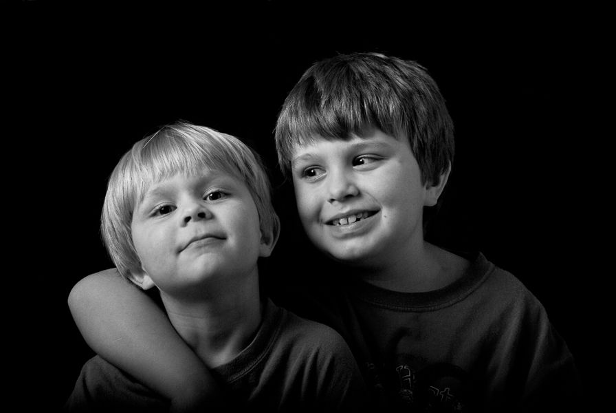 Brothers, Reiffenstein Studios, Black and White Photography