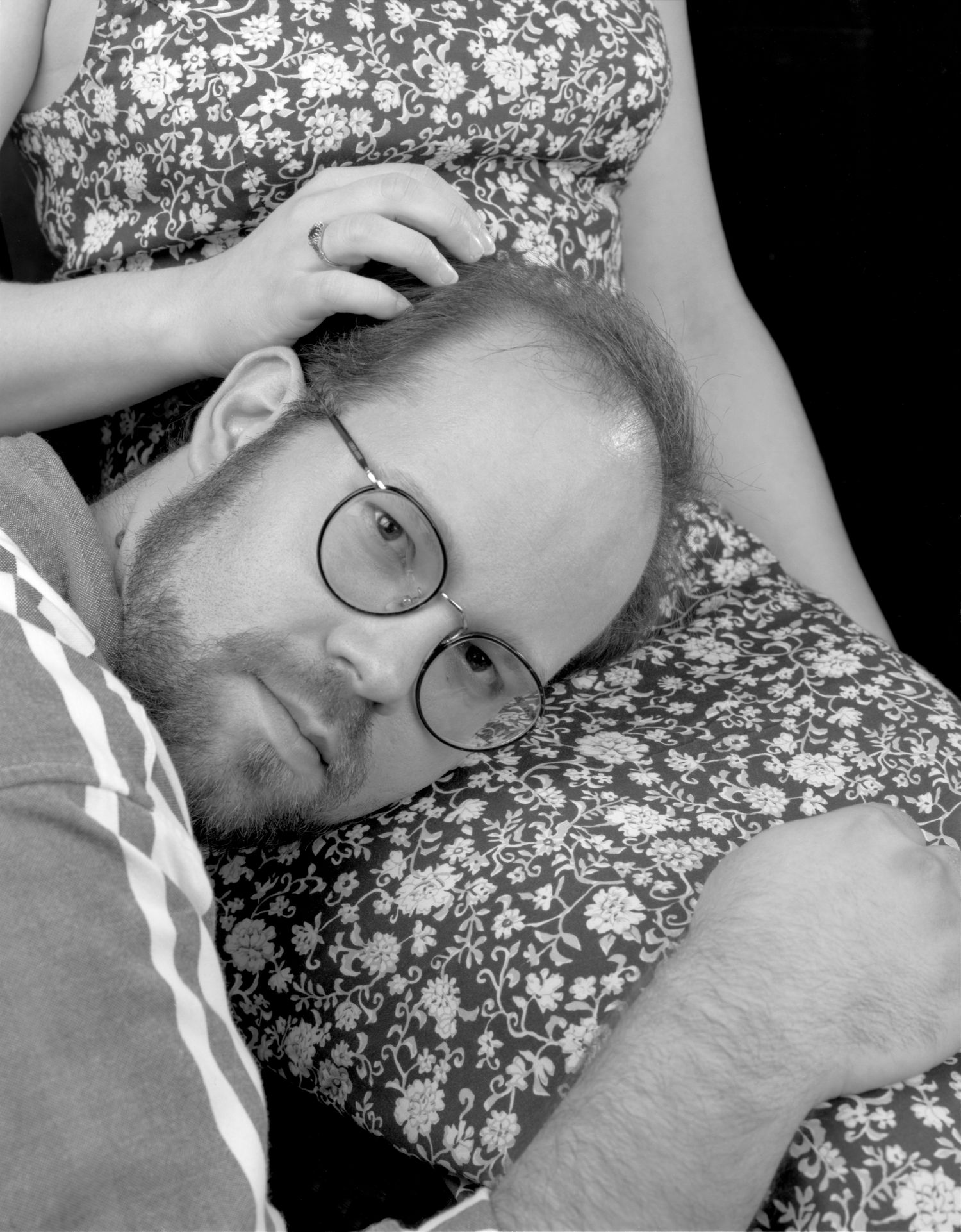 Eric Reiffenstein, Reiffenstein Studios, Black and White Self Portrait with Wife, Large Format,  4x5