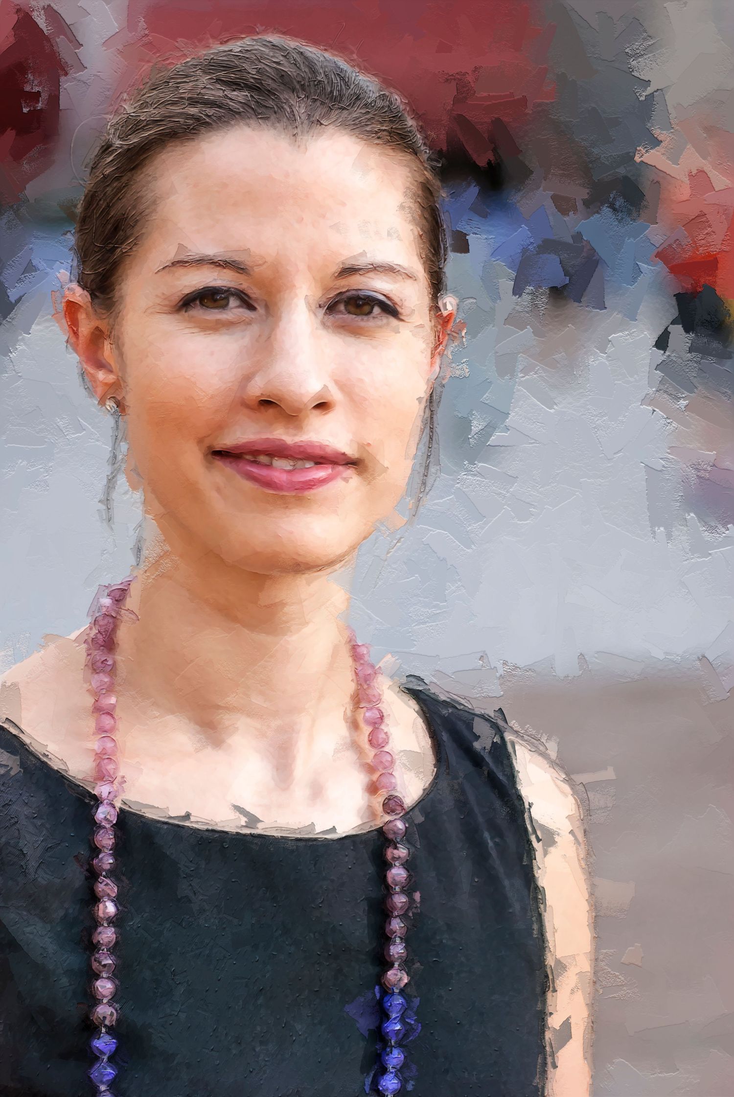 Female Portrait, Digital Painting from digital negative, Reiffenstein Studios, Federal Triangle, Washington DC