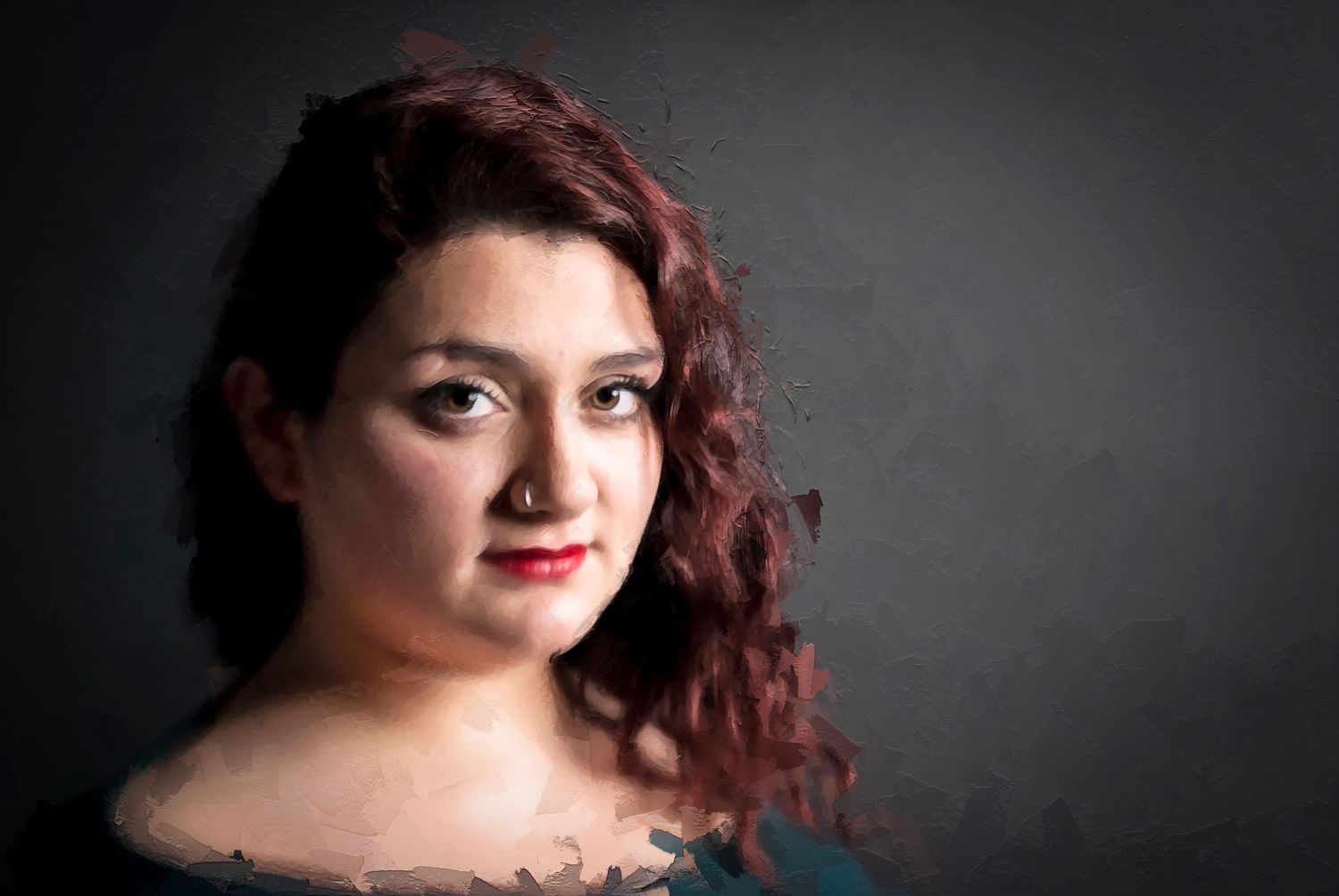 Female Portrait, Digital Painting from digital negative, Reiffenstein Studios