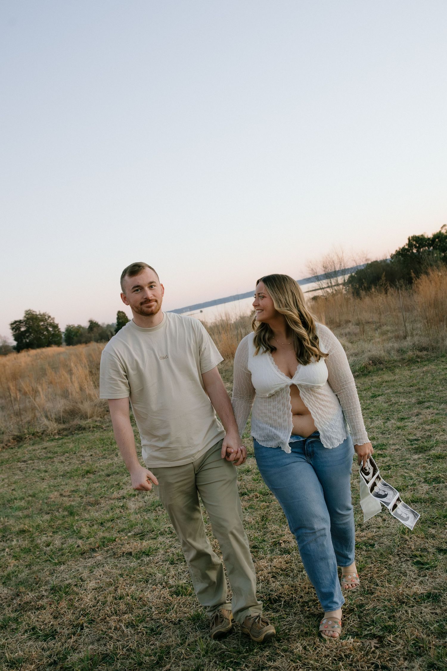 spring engagement photoshoot at machicomoco state park shot by virginia couples photographer