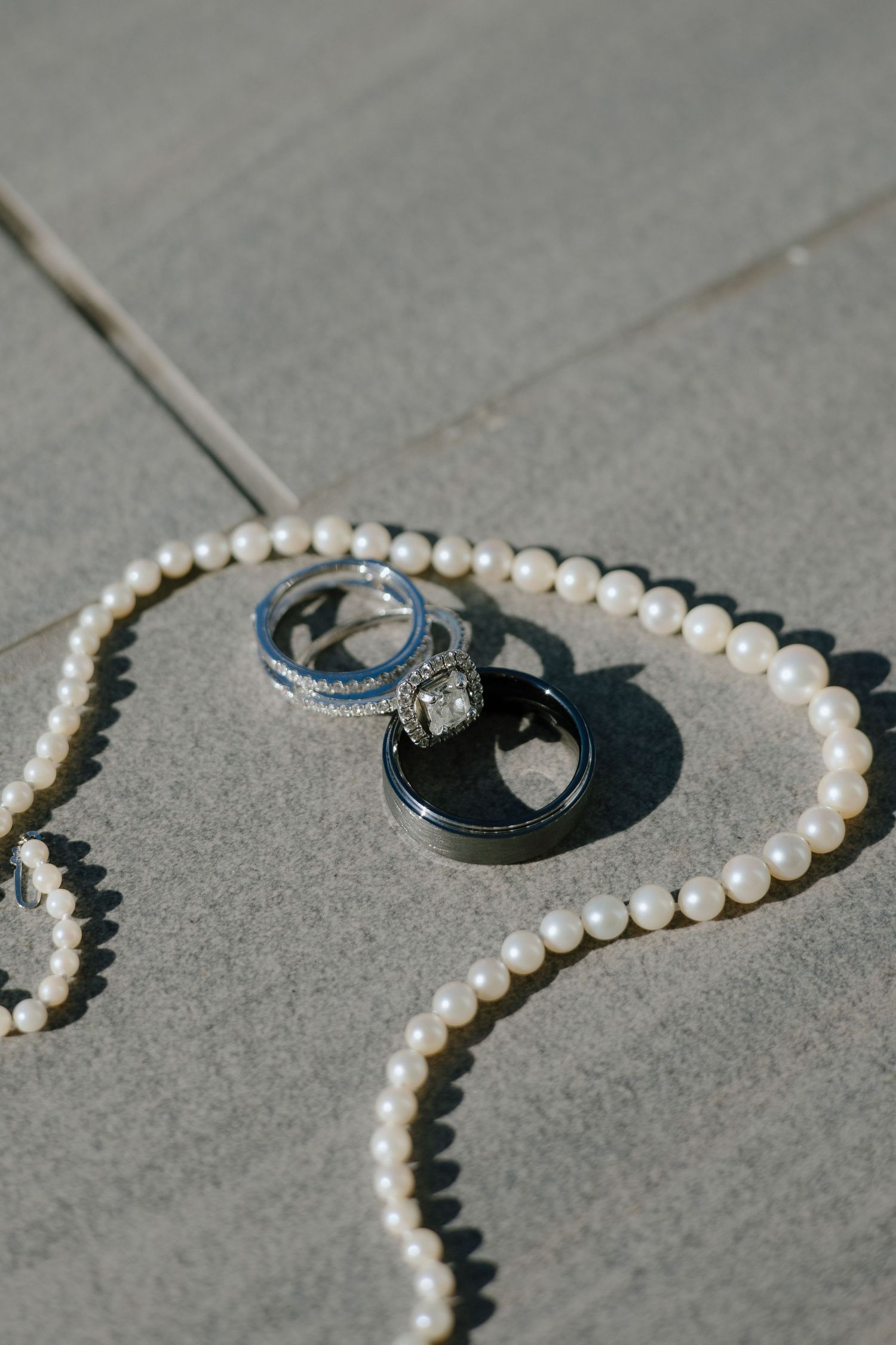 detail photo of wedding rings from a kent island, md wedding shot by a virginia wedding photographer