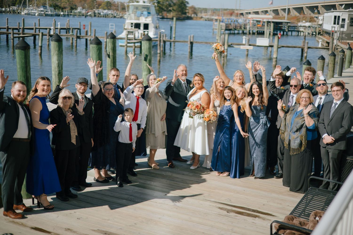 Family Photos from wedding in Stevensville, MD captured by virginia wedding photographer