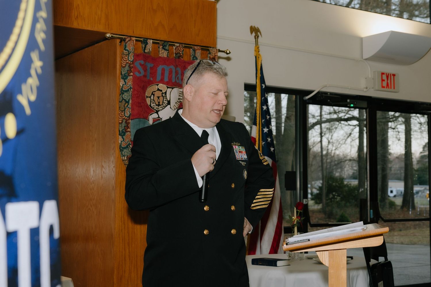NJROTC Military Ball Speech in Yorktown, VA captured by virginia event photographer