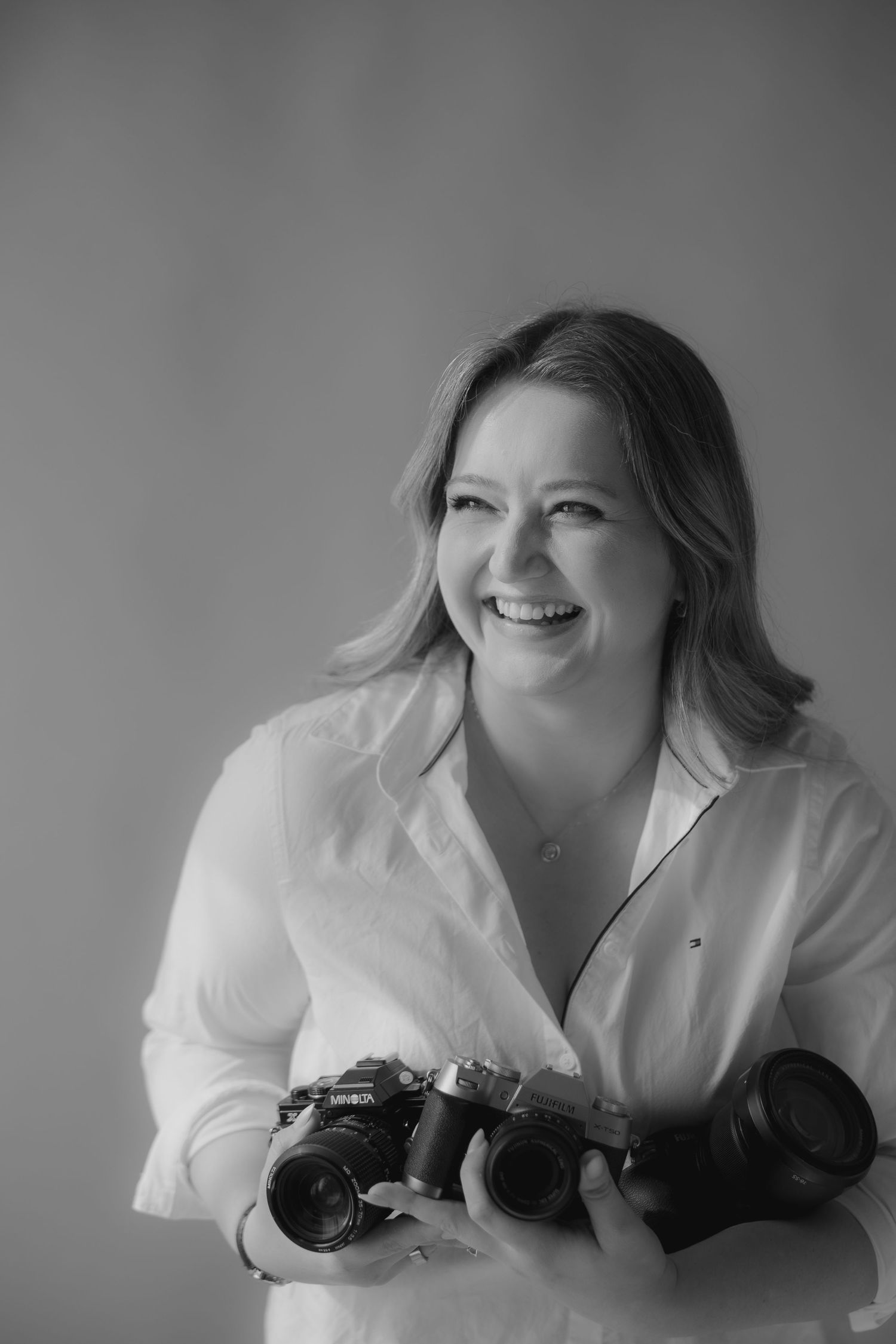 black and white Photographer branding photos at The Studio On Broad in Richmond, VA shot by a virginia branding photographer.
