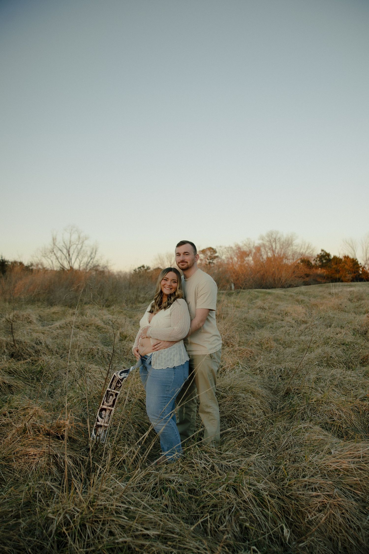 spring engagement photoshoot with ultrasound photos at machicomcoo state park in gloucester, va shot by virginia couples photographer