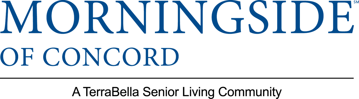 Morningside of Concord, A TerraBella Senior Living Community logo in blue text.