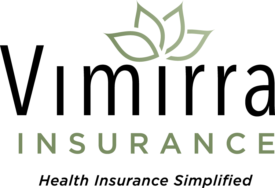 A modern green and black insurance company logo with leaf design elements and text reading 'Vimifiv Insurance'.