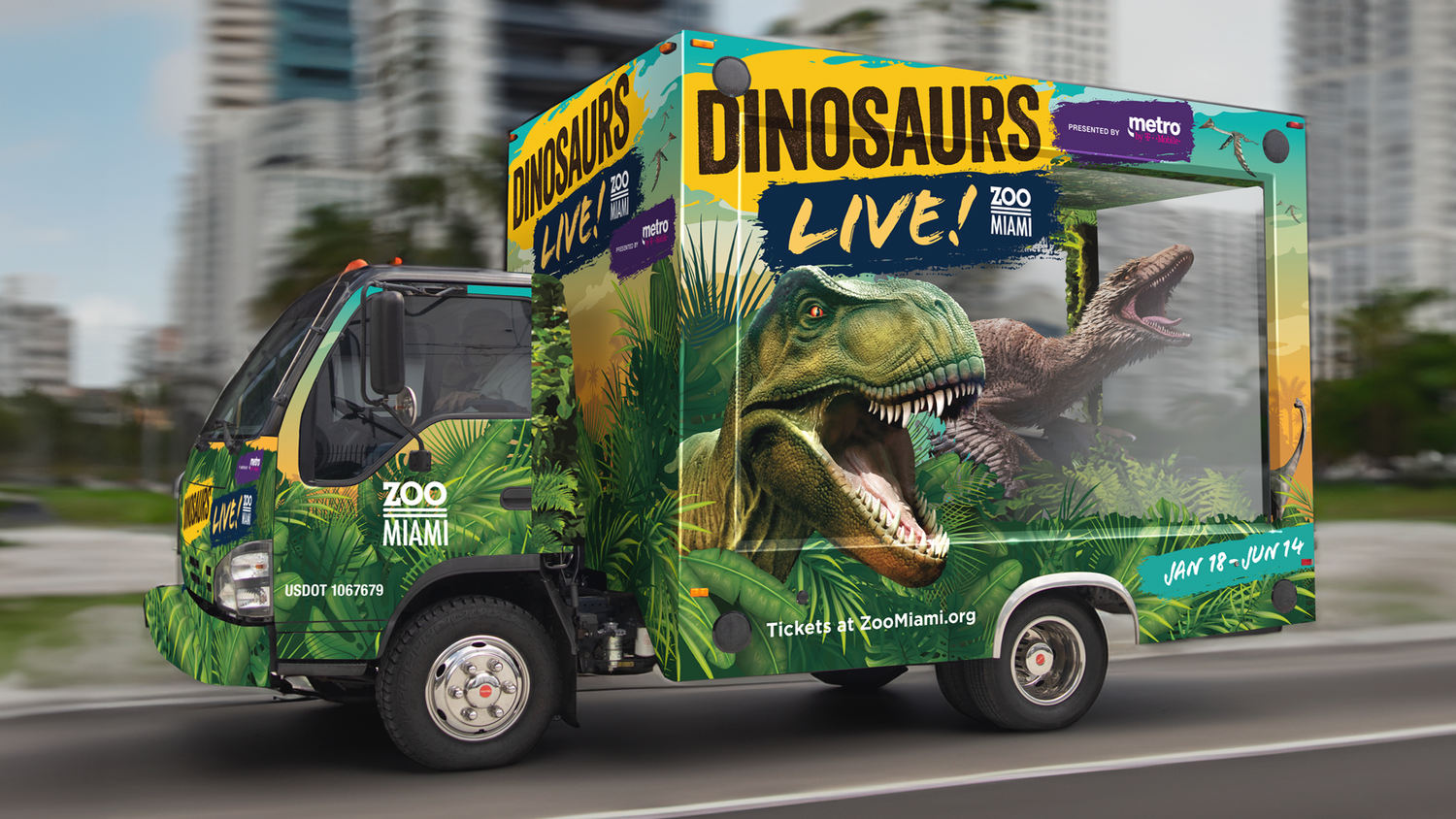 Zoo Miami Dinosaurs Live Truck