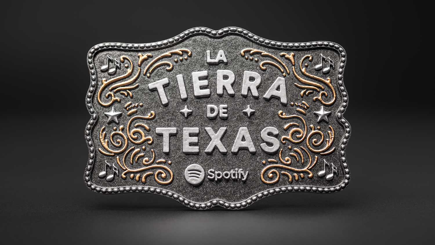 Spotify La Tierra De Texas Promo Buckle