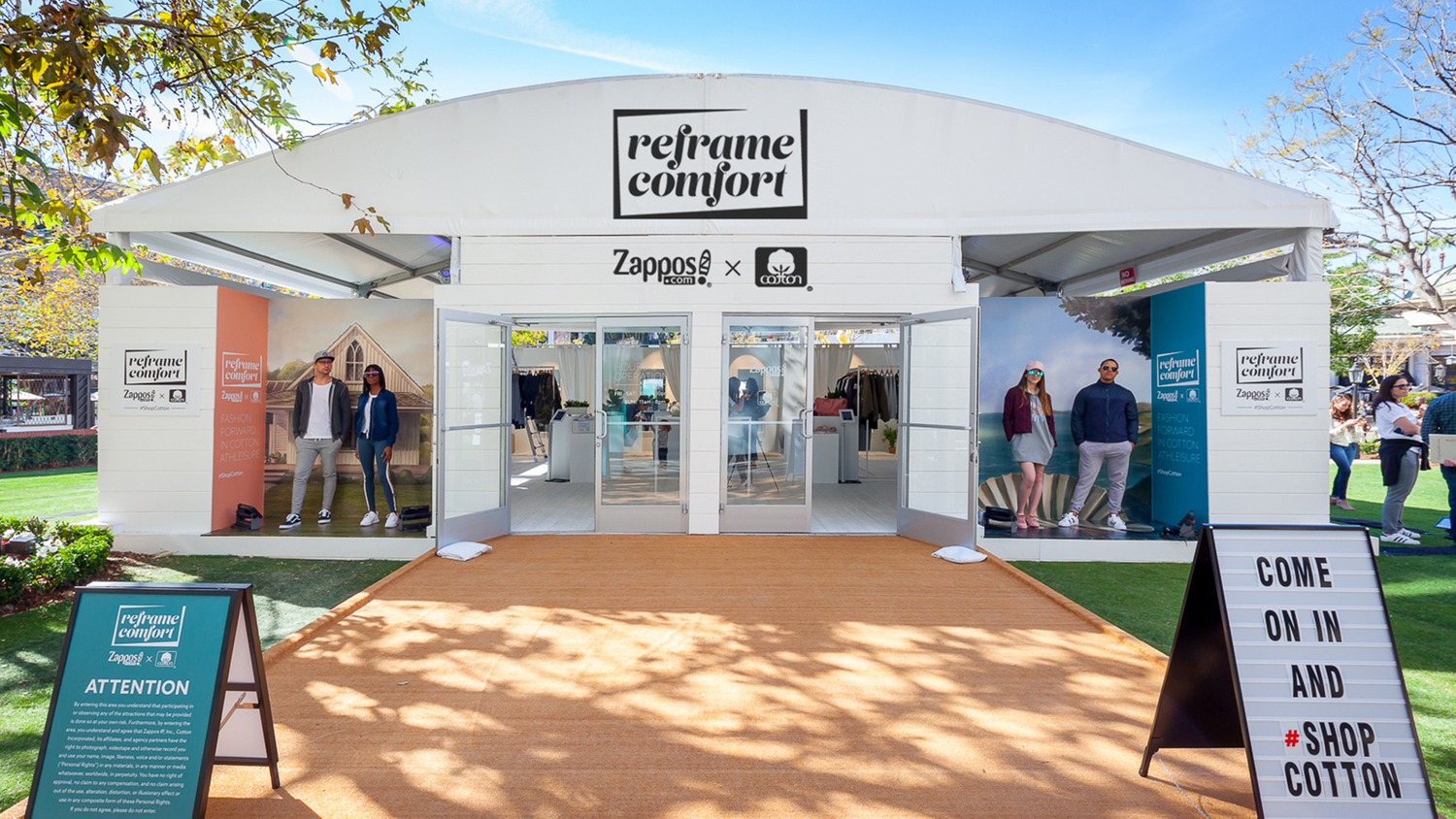 Cotton, Inc. Reframe Comfort Campaign Popup Store Photo