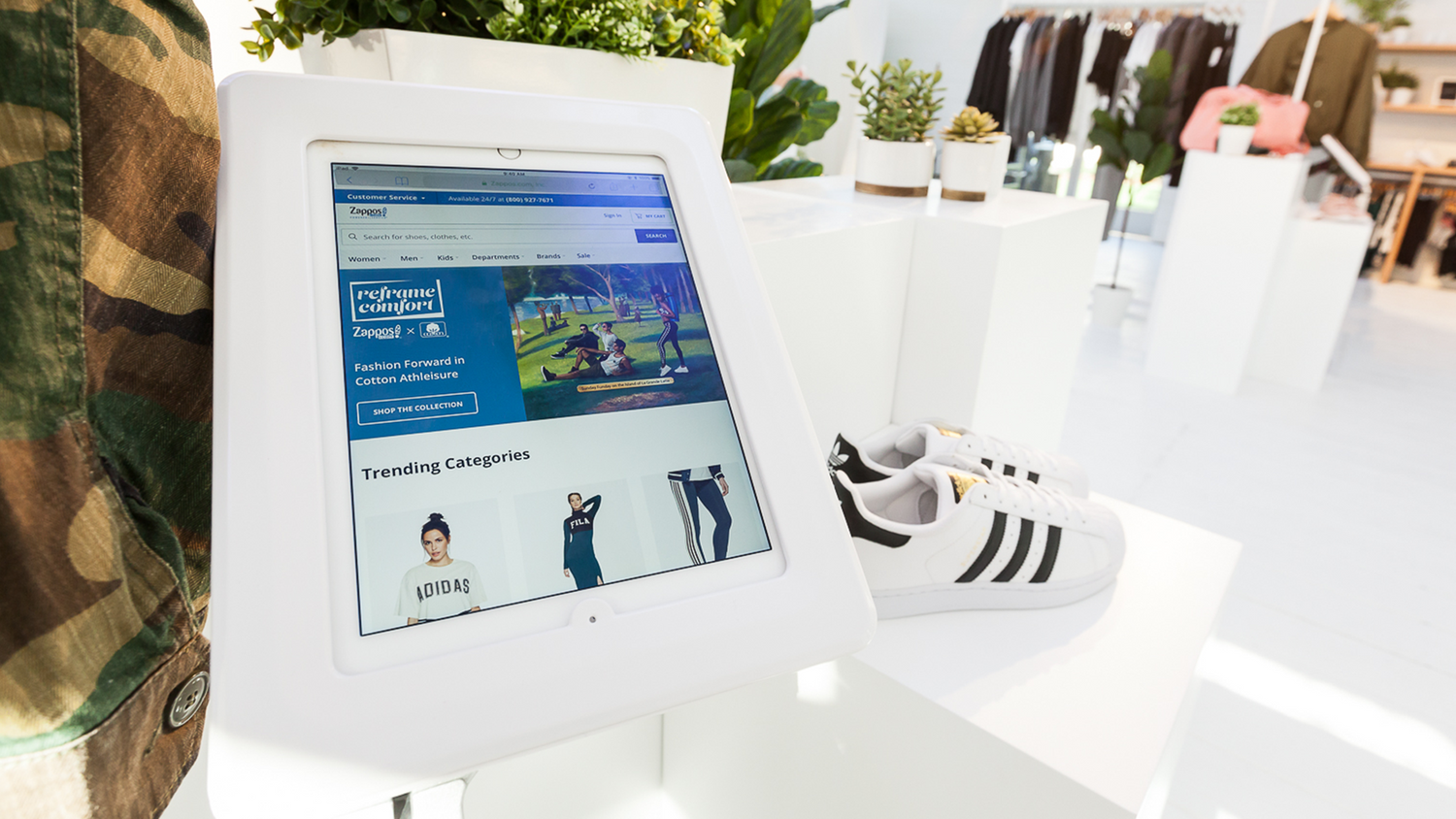 Cotton, Inc. Reframe Comfort Campaign Zappos page design