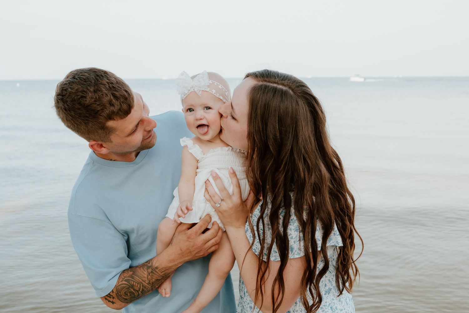 Family photo taken in St. Petersburg, Florida