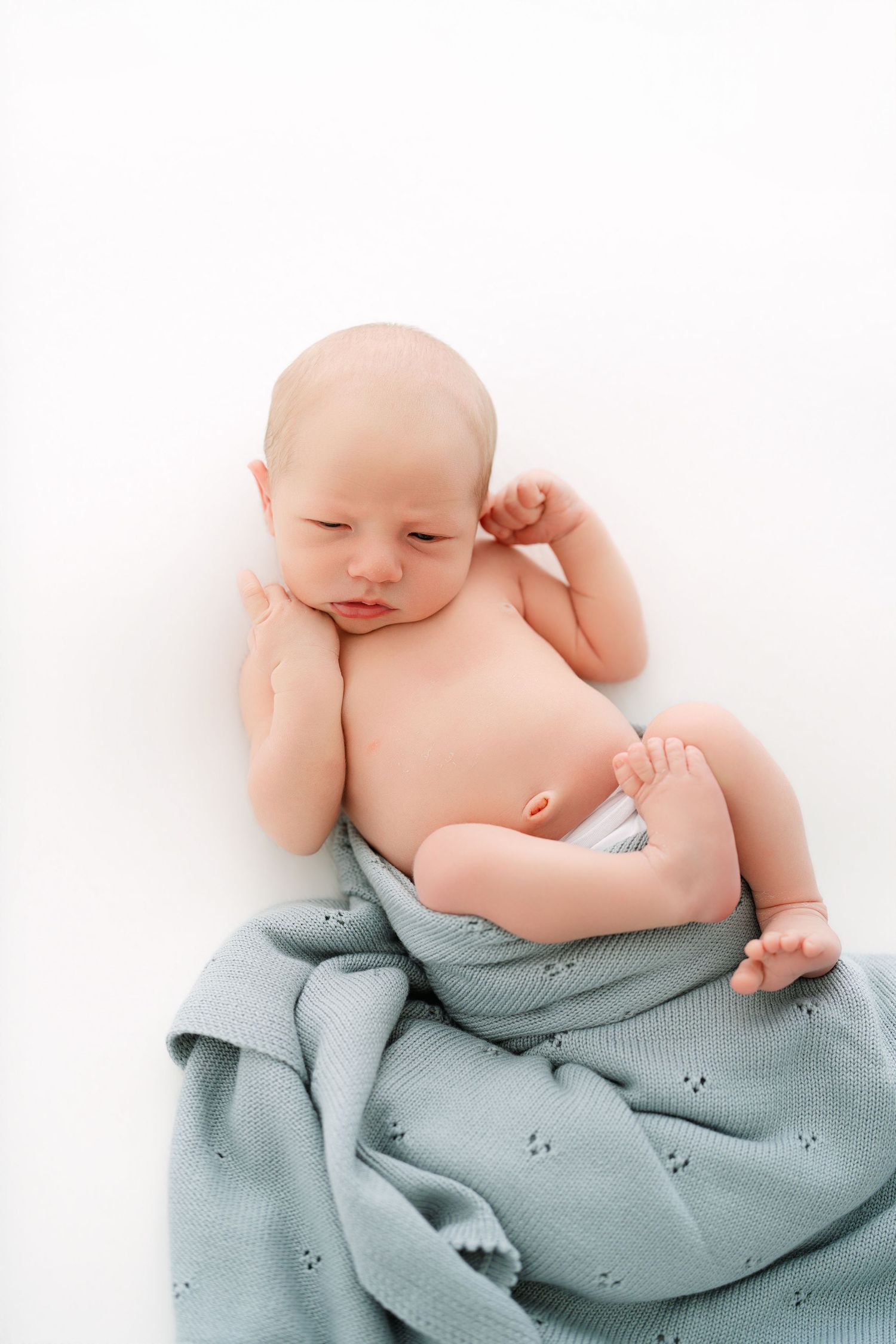 newborn session in Clarksville TN capturing organic baby moments