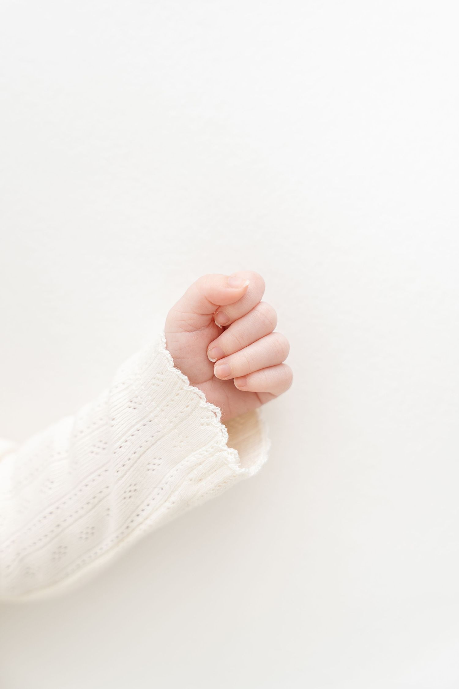 newborn photography session in Clarksville TN studio with soft natural light