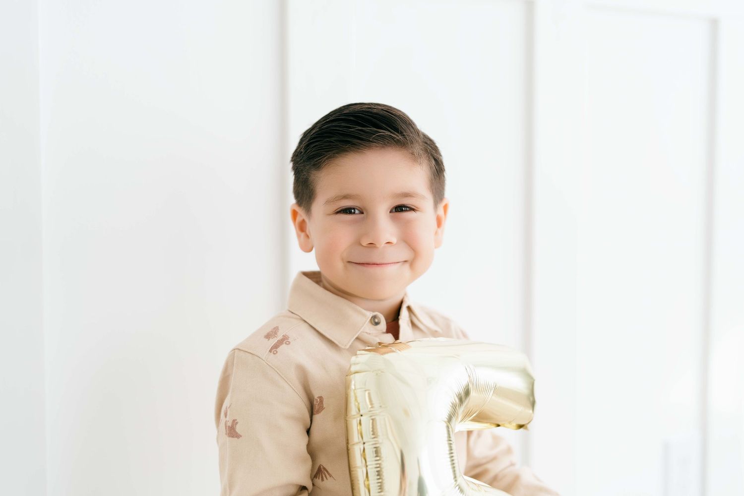 child milestone portraits in Clarksville TN light-filled studio