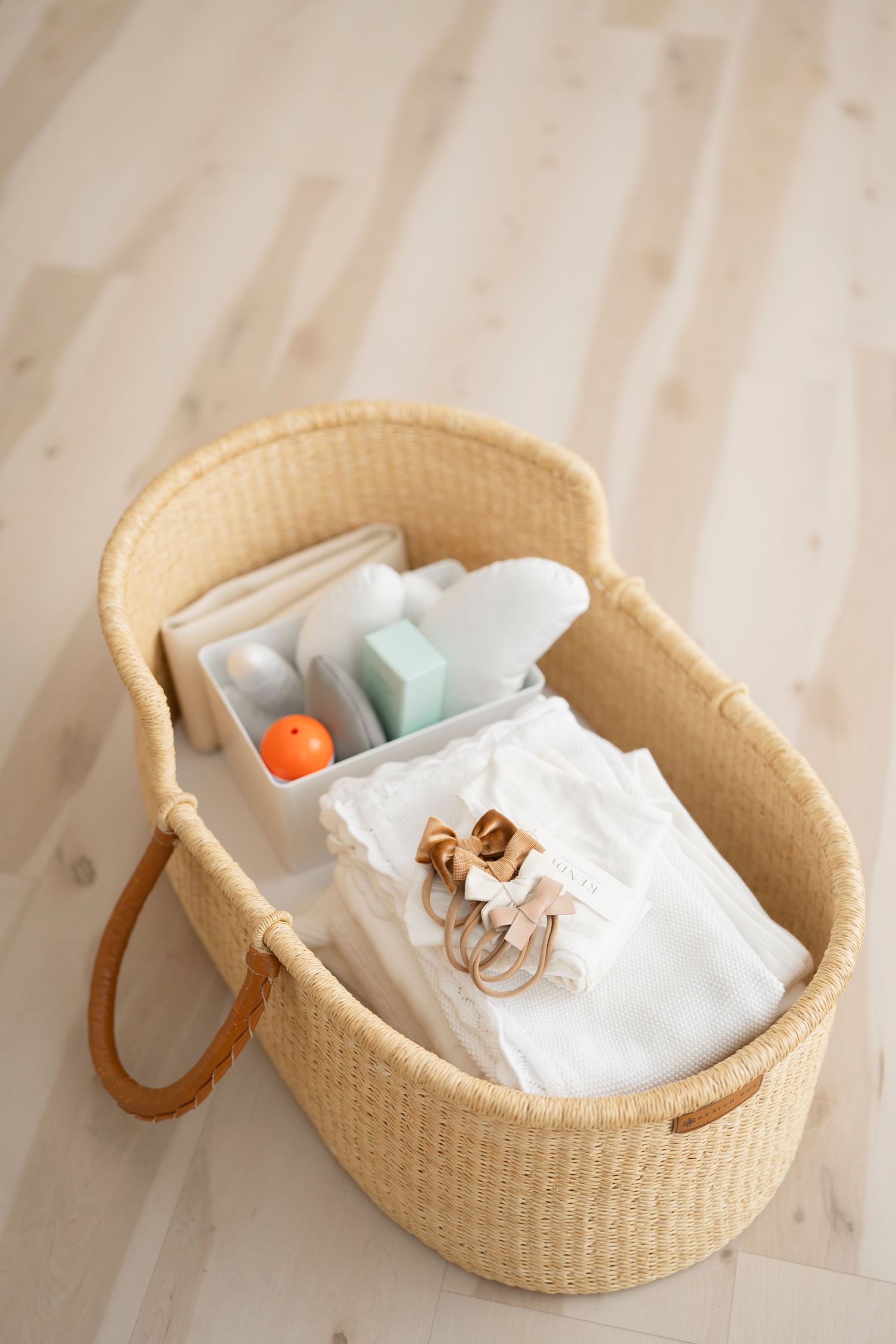 peaceful newborn session setting in Clarksville TN studio