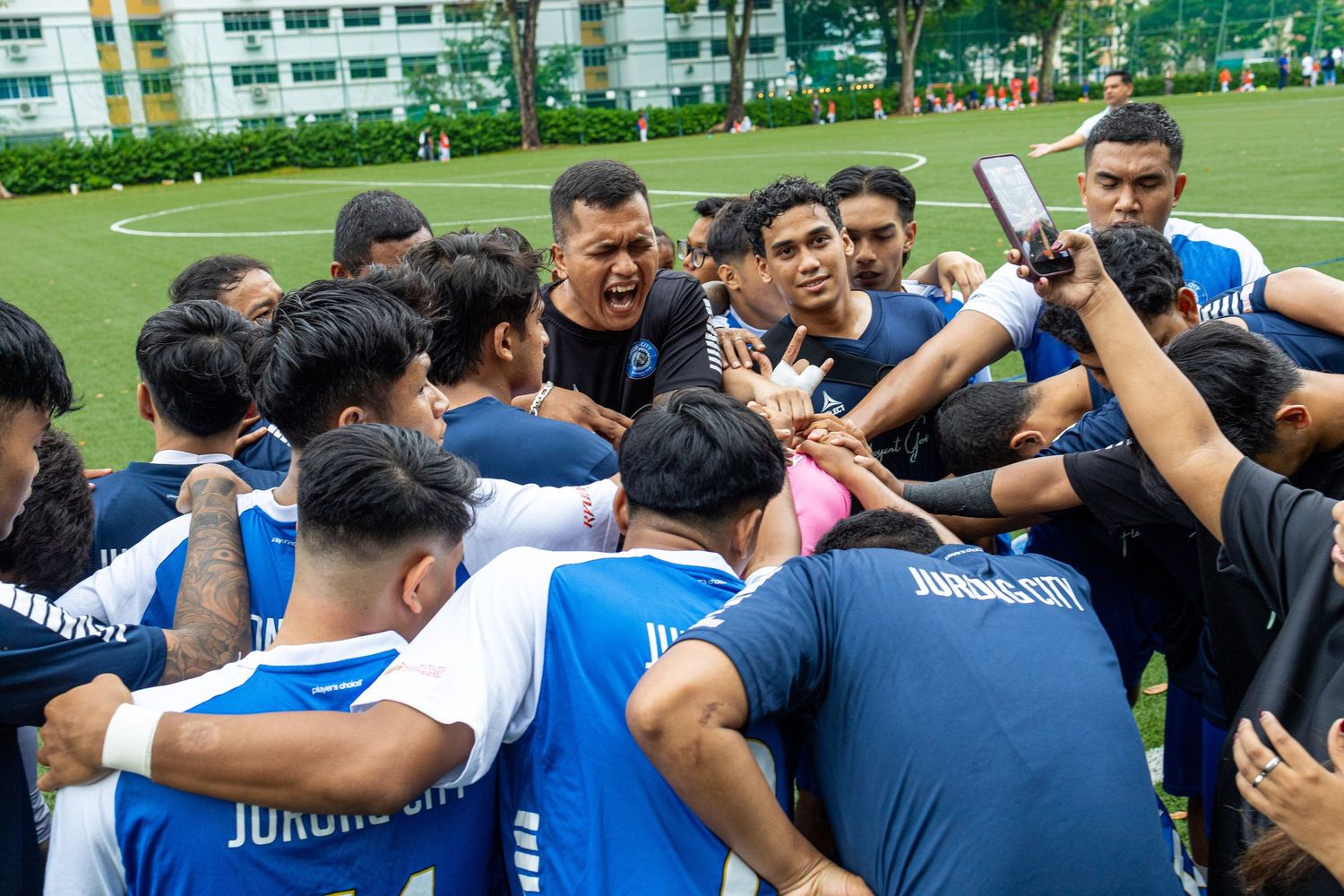 Jurong City FC Pre-Game Ritual before their game