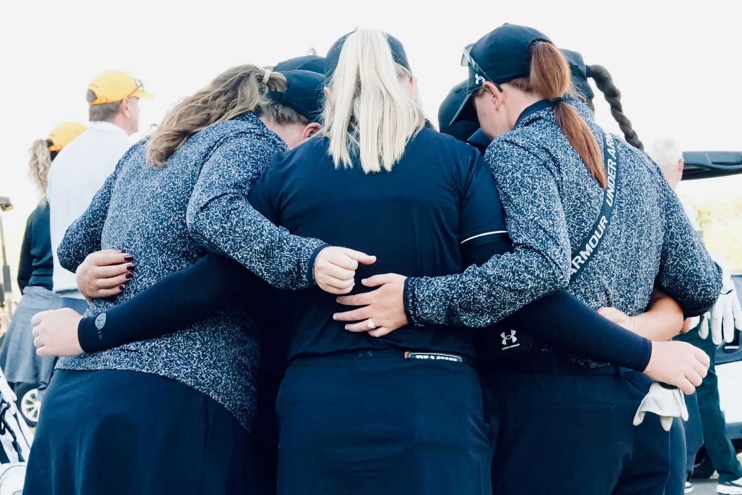 Live D1 golf event during college golf tournament event.  Female athletes, NCAA tournament, college golf, sports event photographer. AAC