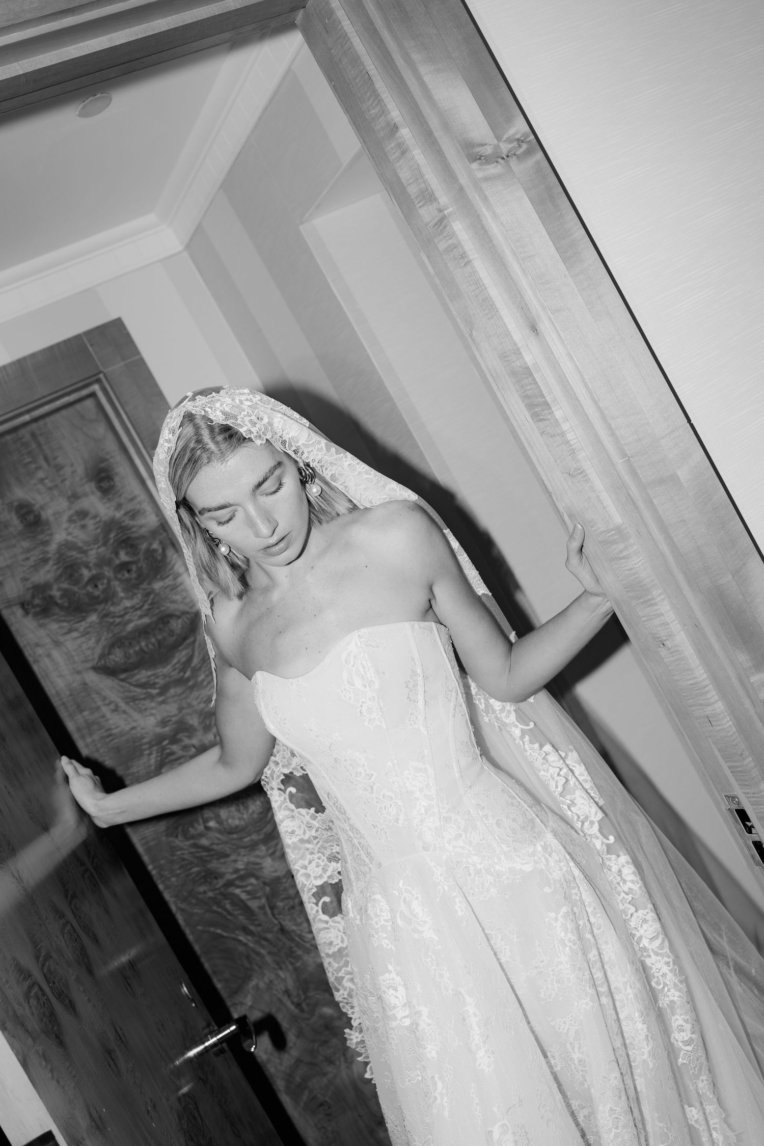 Candid emotional moment of new york bridal fashion week, in nyc