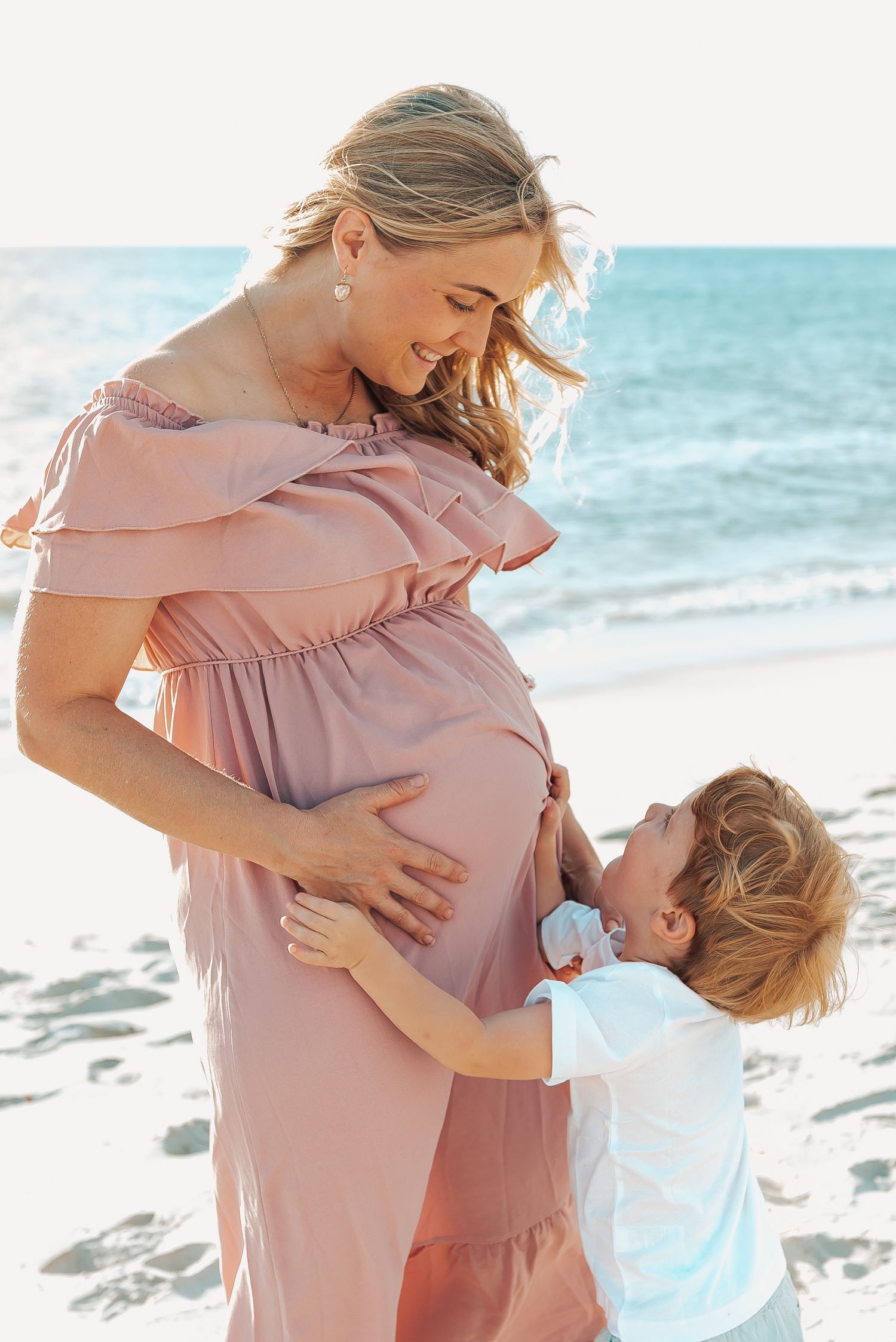 Perth maternity photography studio session with siblings and older children