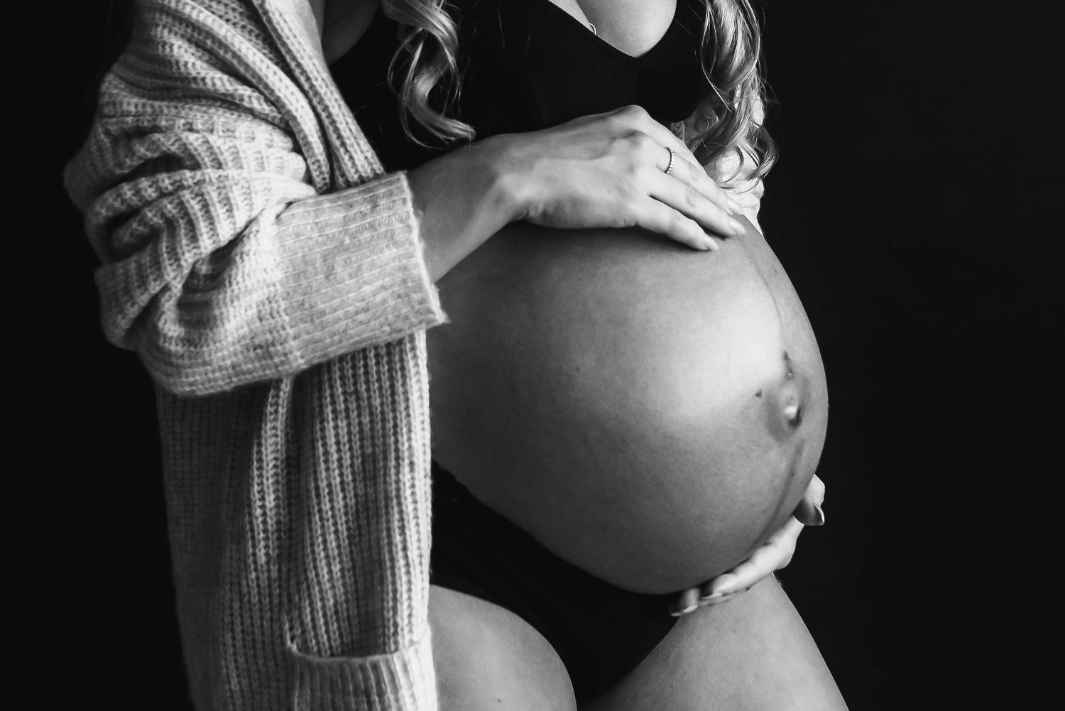 Perth maternity photography studio session client wardrobe