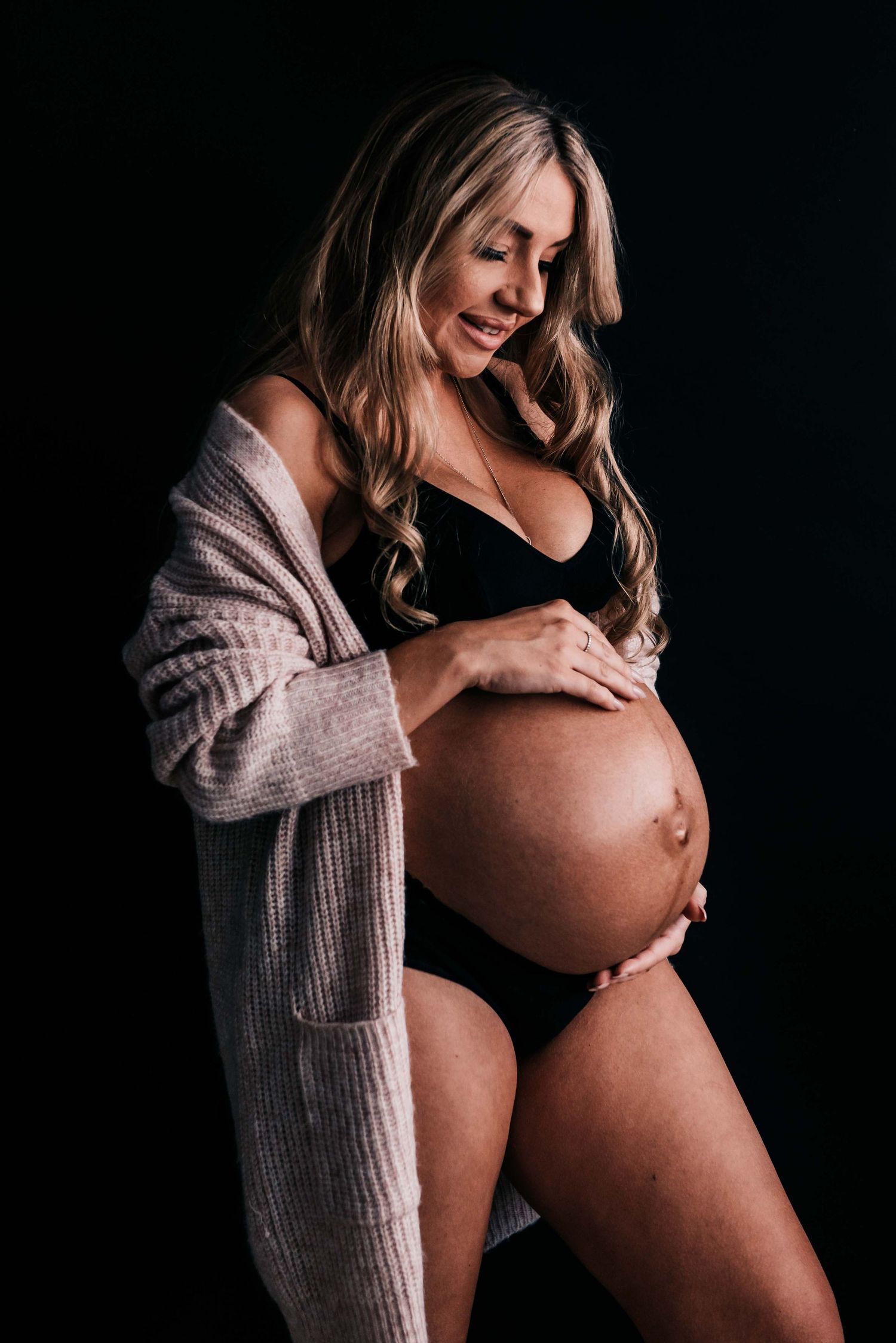 Perth maternity photography studio session