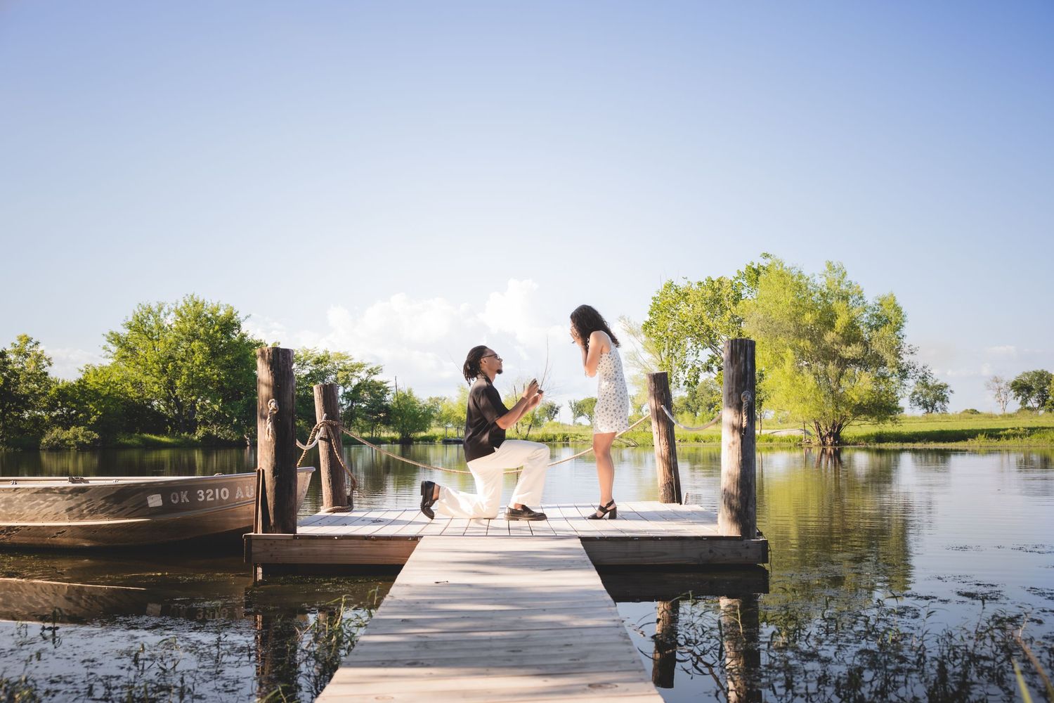 proposal on a dock