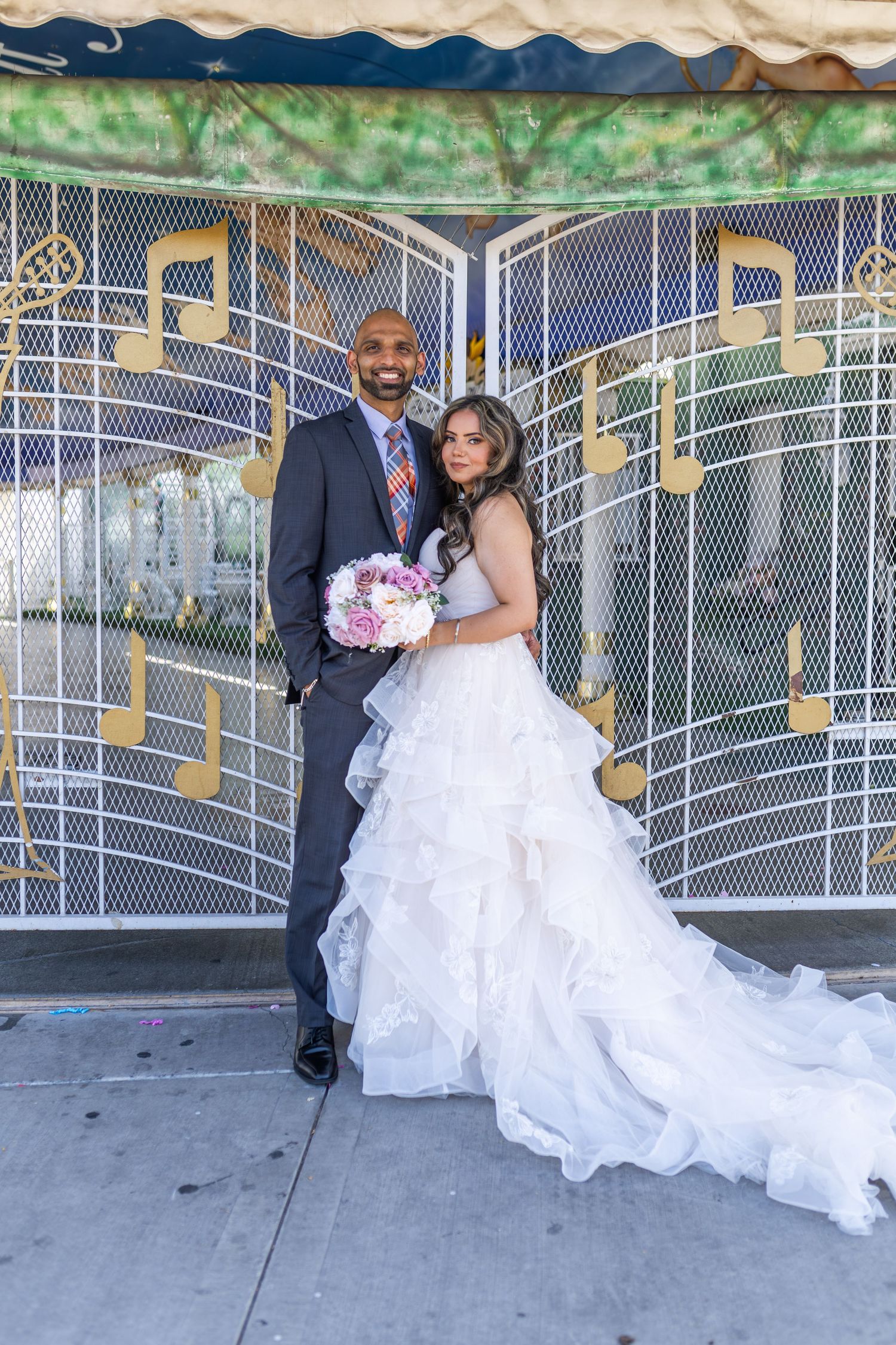 Bride and groom exchanging vows at the Little White chapel in downtown Las Vegas- intimate wedding and elopement photographer