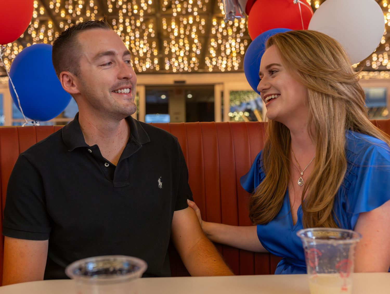 Couples eloping under neon lights on Fremont Street-Las Vegas photographer