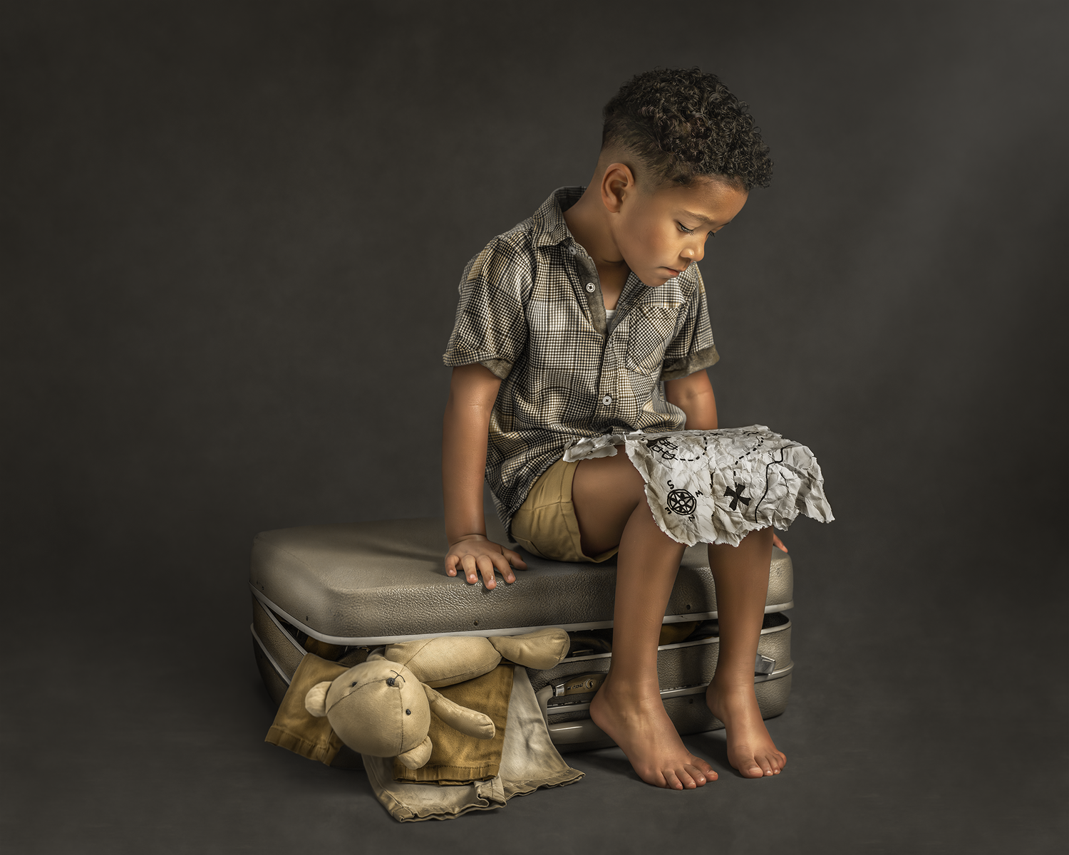Fine art story child portrait session in Rochester NY