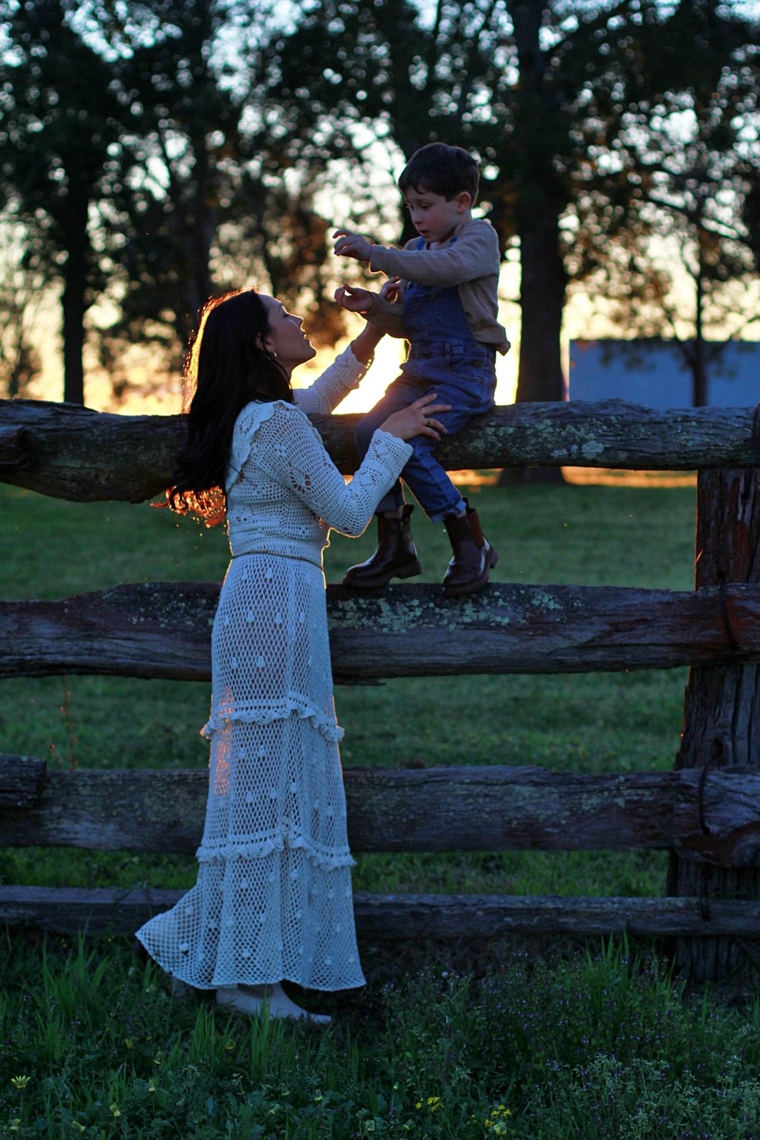 Candid moment between son and mum during a lifestyle family session