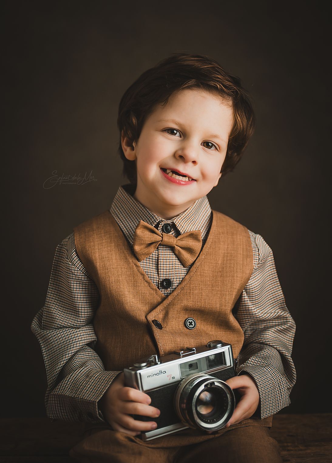 La profondeur d’un regard d’enfant, calme et lumineux.