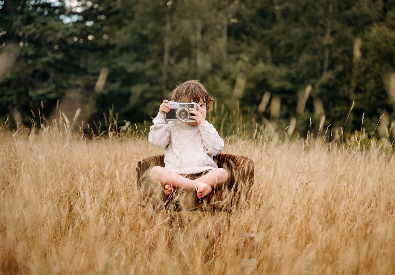 La magie d’un geste d’enfant, dans une ambiance d’hier.