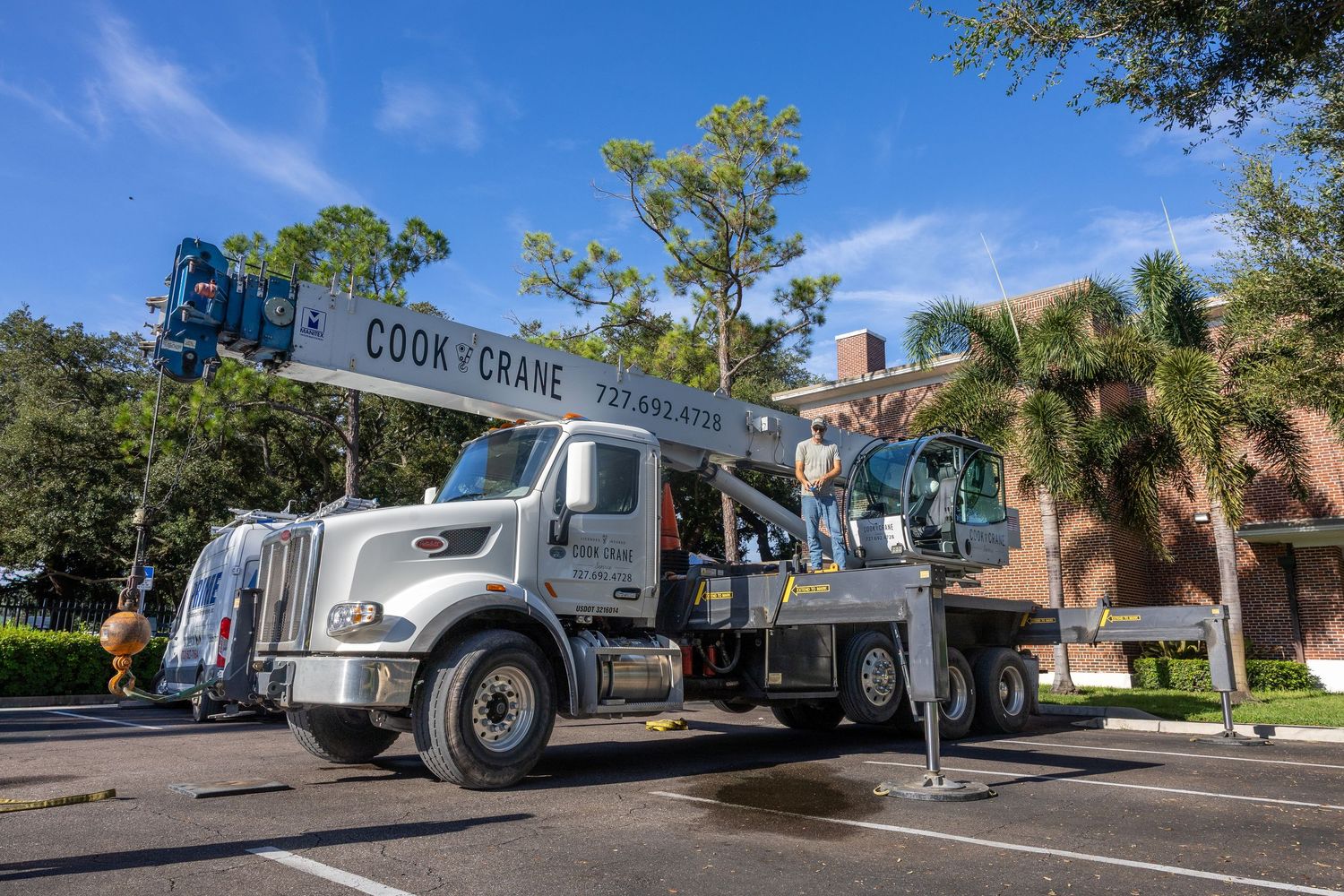Commercial photography featuring Cook Crane Company and its industrial equipment.