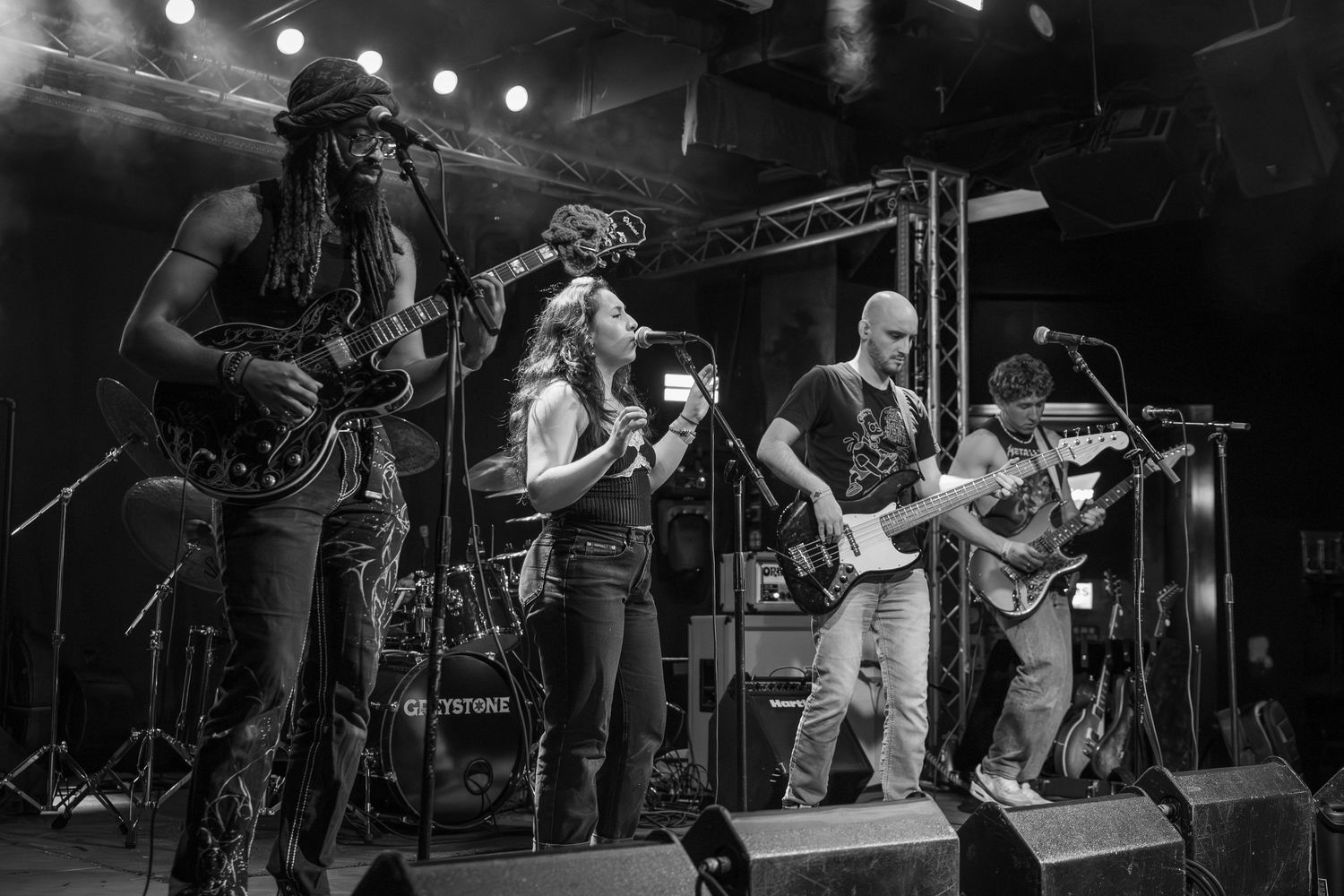 Concert photograph of Greystone performing live at The Cubby Bear in Chicago, Illinois.