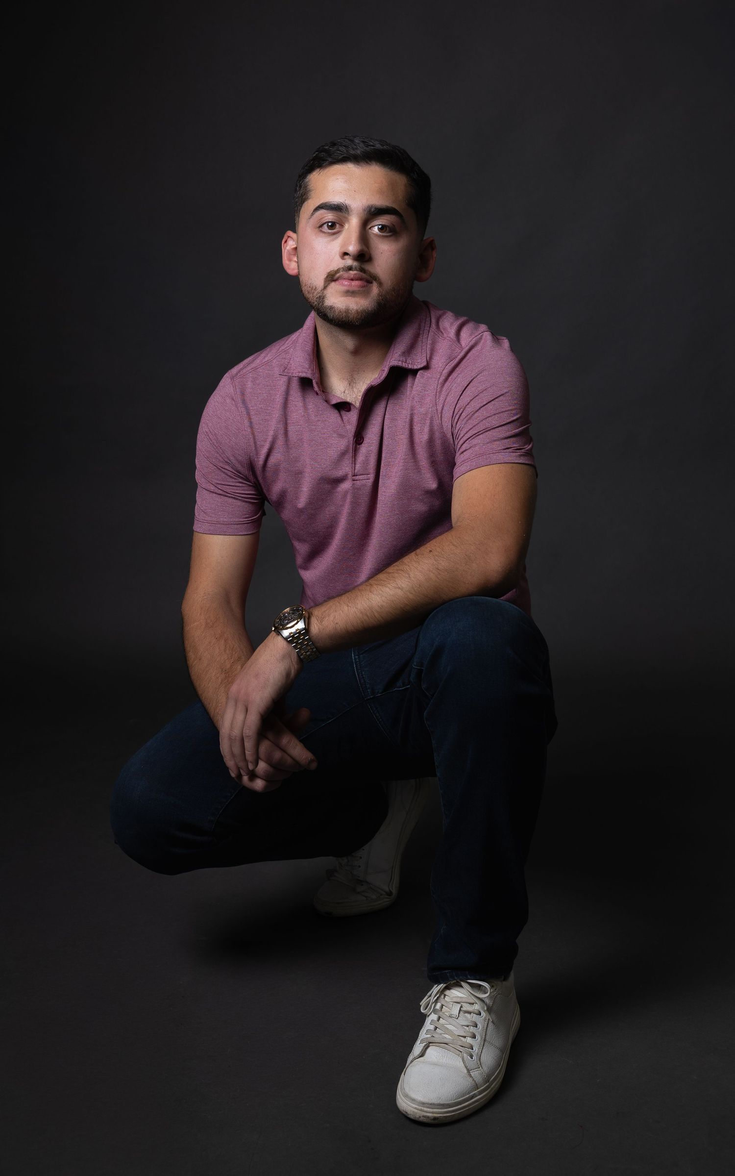 Studio portrait and professional headshot photographs of a man.