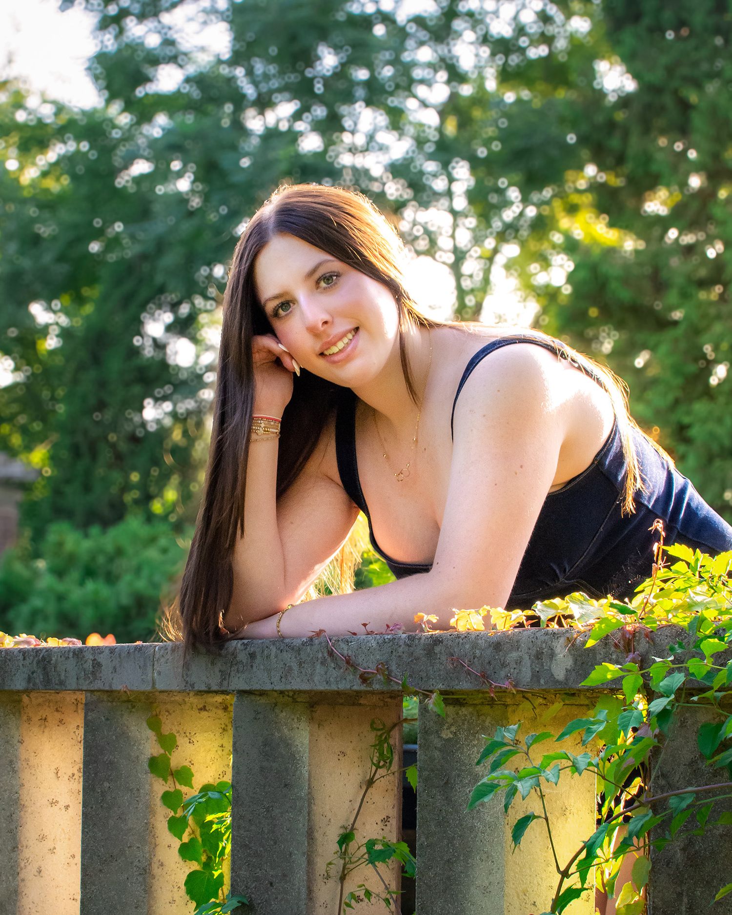 senior portrait, Chicago Botanic Gardens, Chicago suburbs