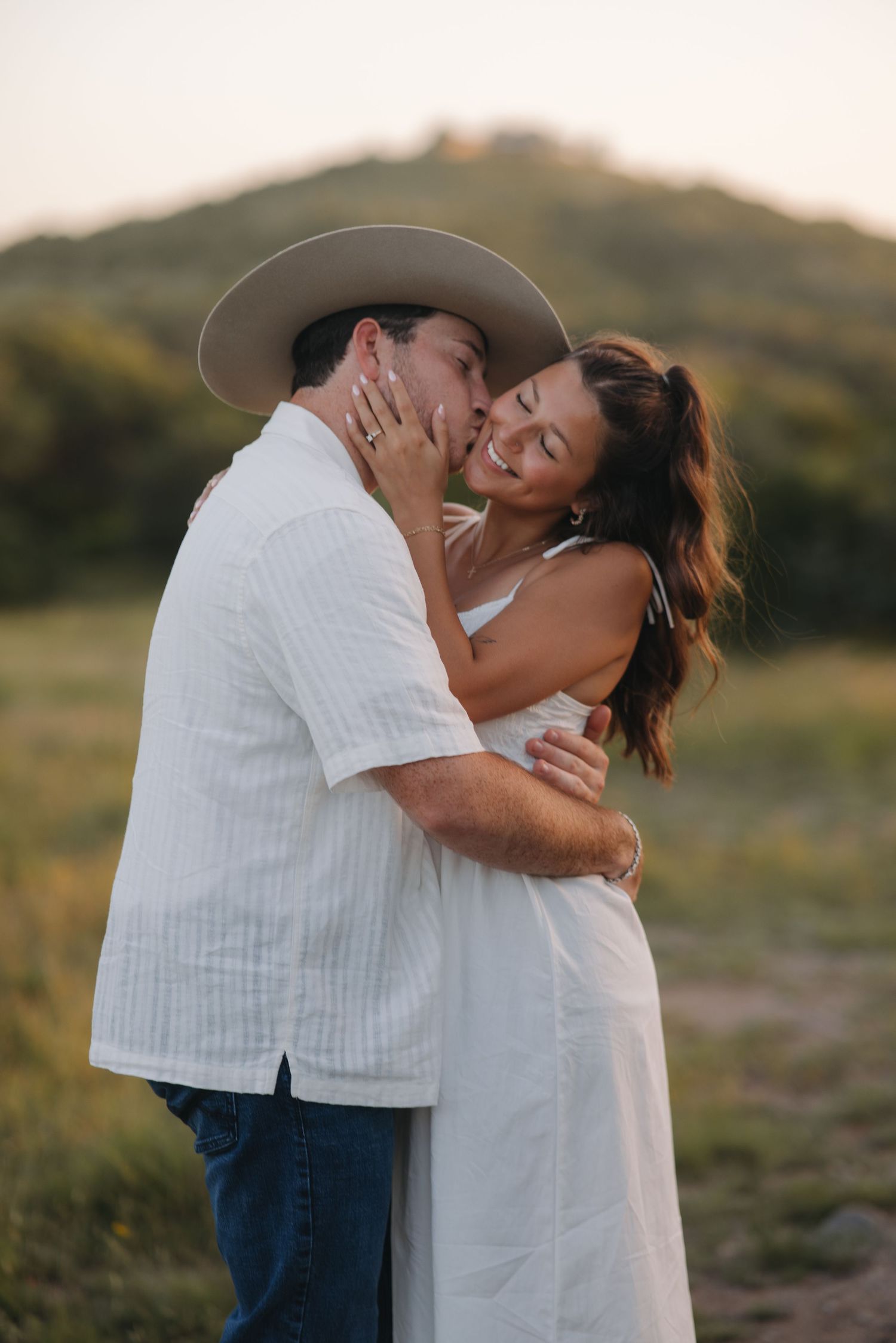 San Antonio couples photographer, sunset session at Joshua Springs Preserve in Comfort Texas