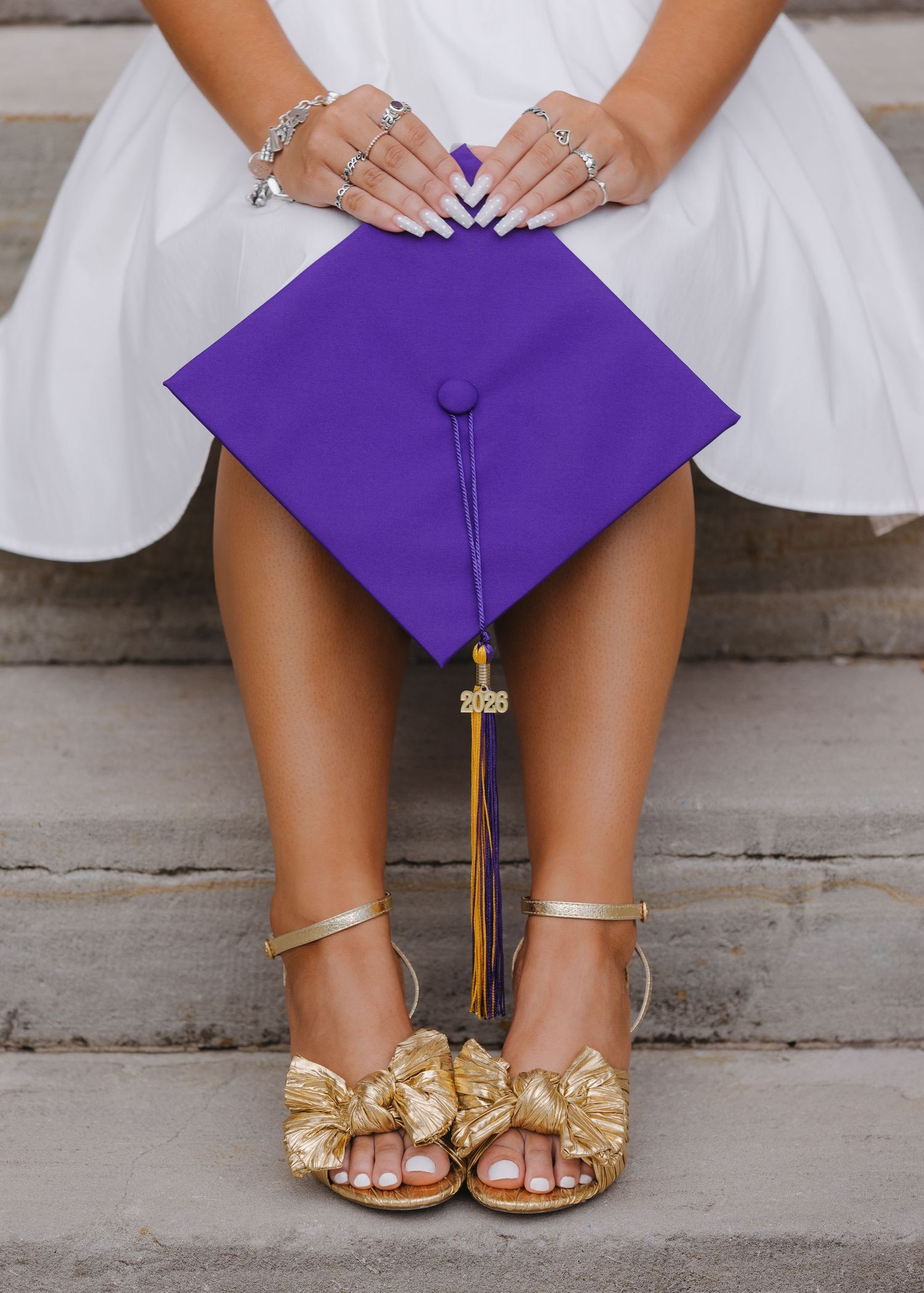 San Antonio senior photographer, graduation cap detail