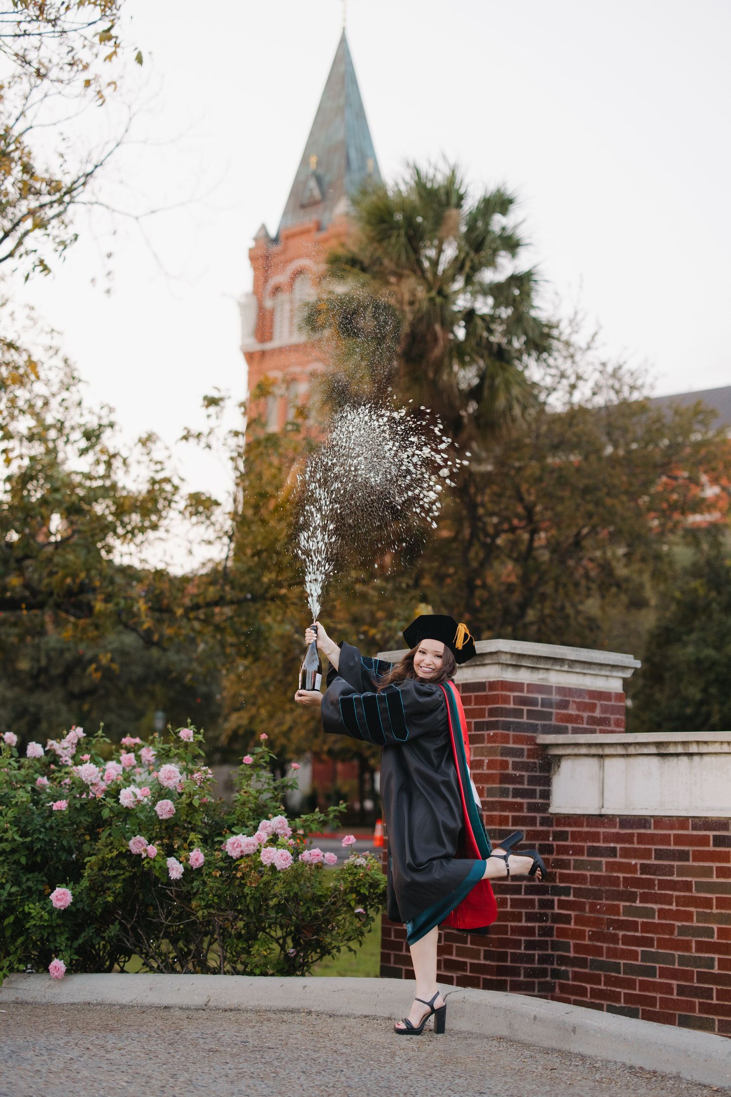 San Antonio graduate photographer, PhD celebration